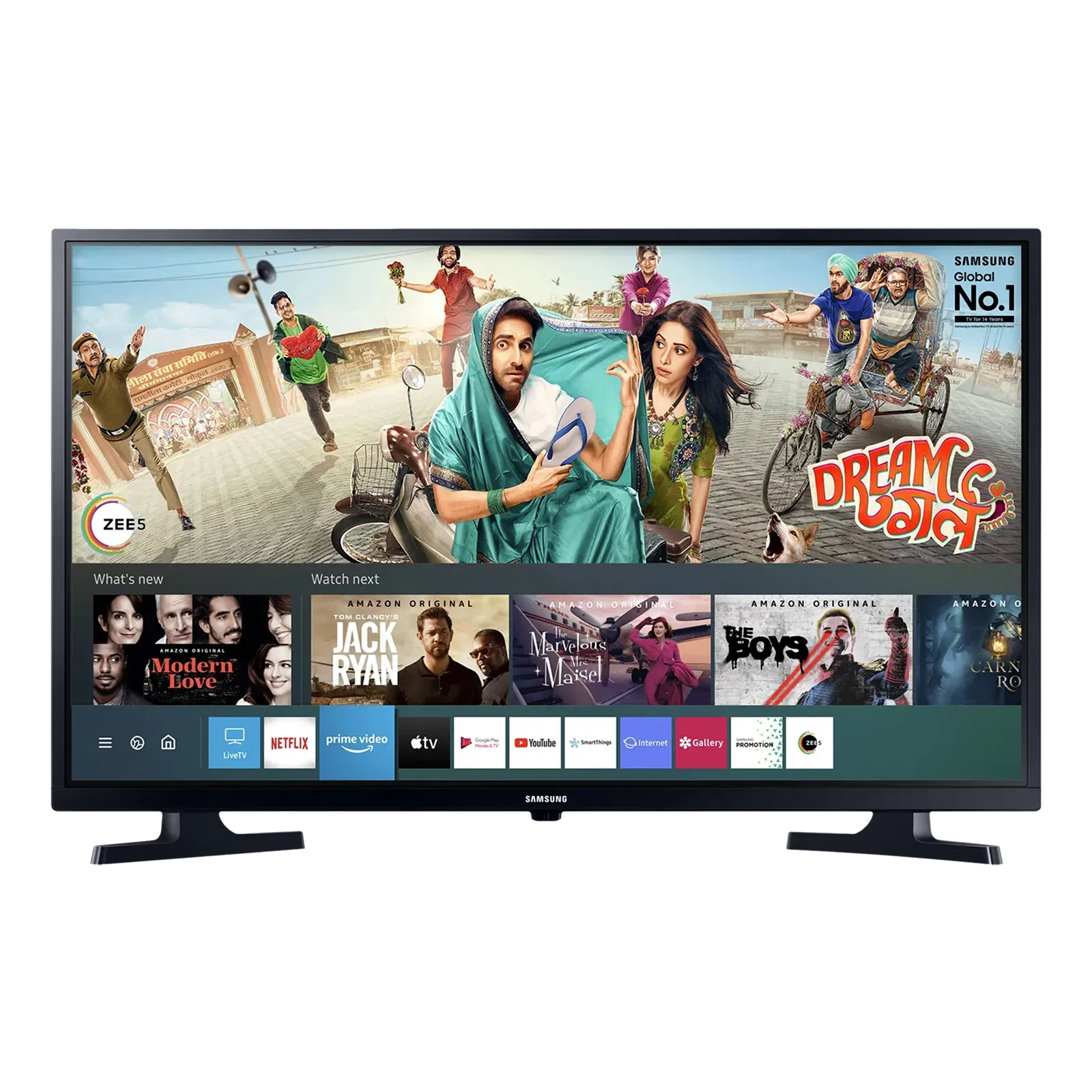 SAMSUNG Series 4 80 cm (32 inch) HD Ready LED Smart Tizen TV with Hyper Real Picture Engine (2020 Mo Croma sale