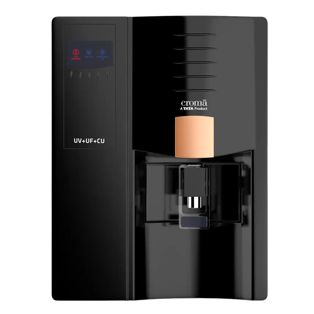 Croma 7.5L UV + UF Water Purifier with Advance Copper Technology (Black) Croma sale
