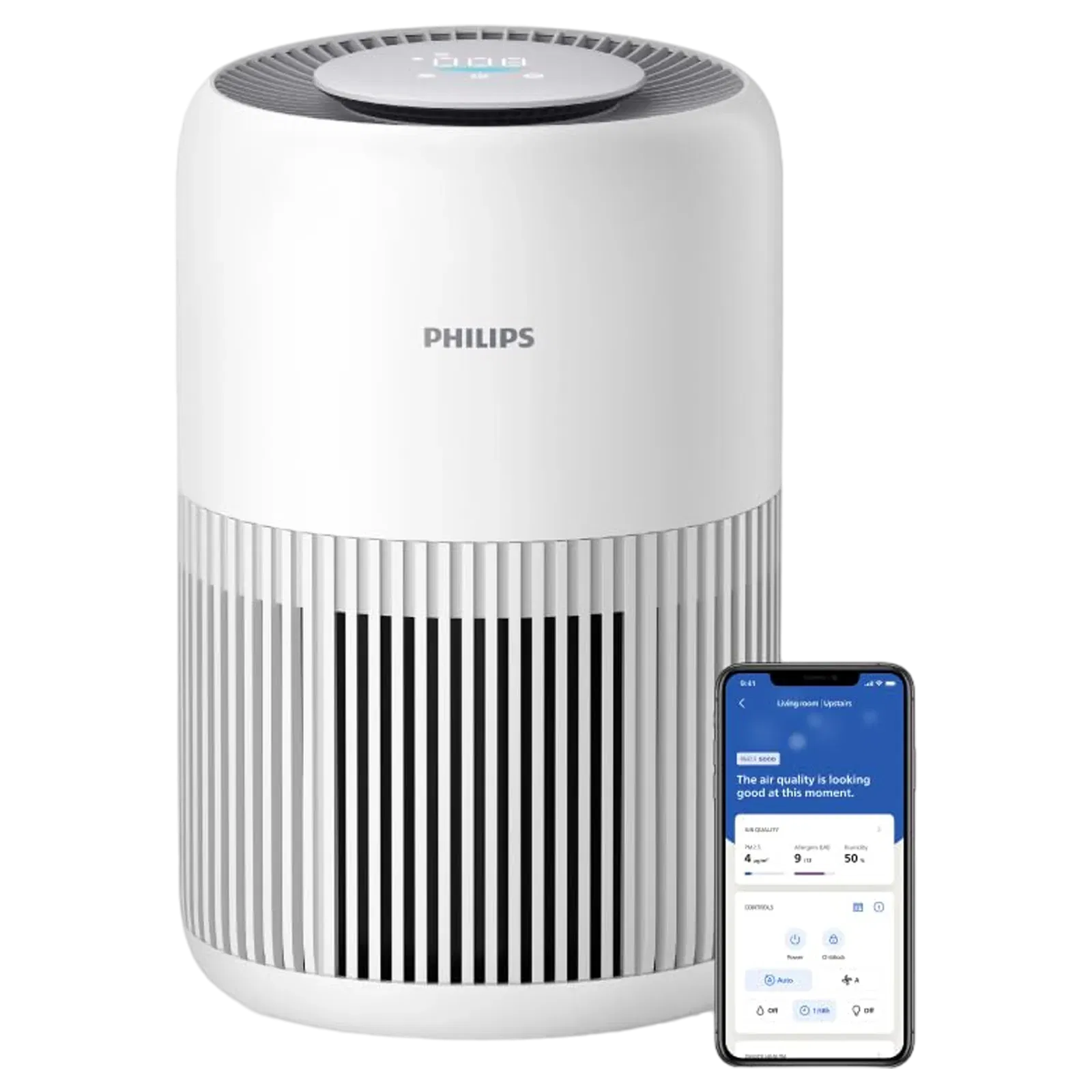 PHILIPS 900i Series Smart Air Purifier with Remote Scheduling (App Control with Wi-Fi, Arctic White) Croma sale