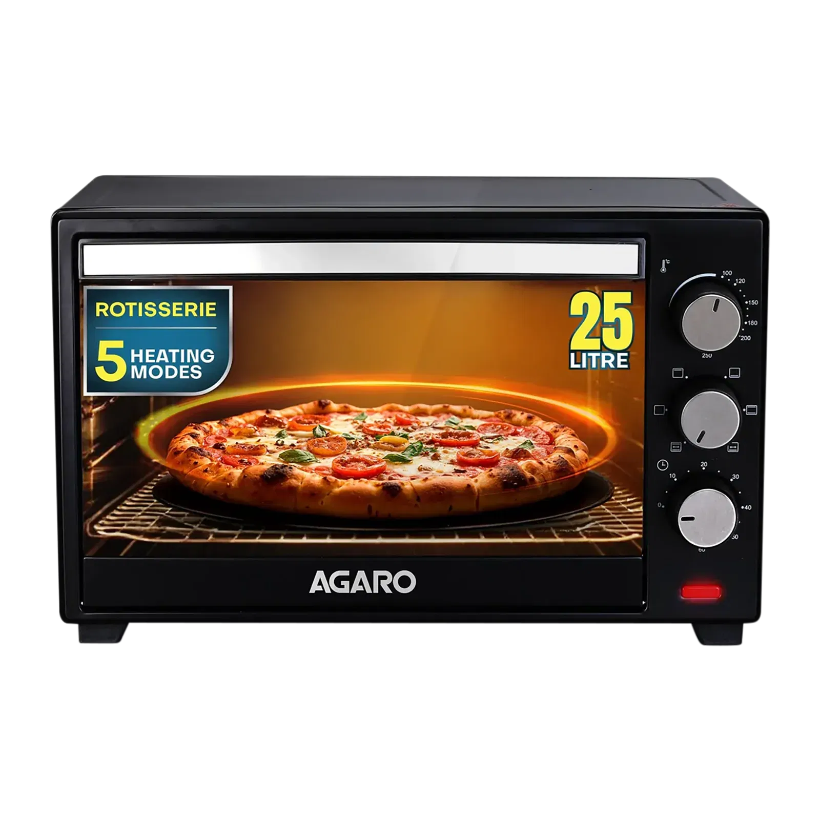 Agaro Marvel 25L Oven Toaster Grill with Motorised Rotisserie (Black) Croma sale