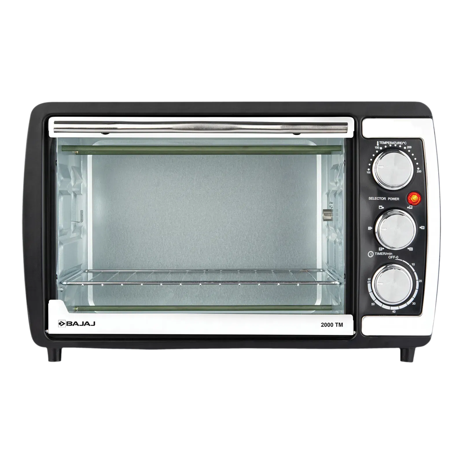 BAJAJ 2000 TM 20L Oven Toaster Grill with Rotisserie Technology (420110, Black & Silver) Croma sale