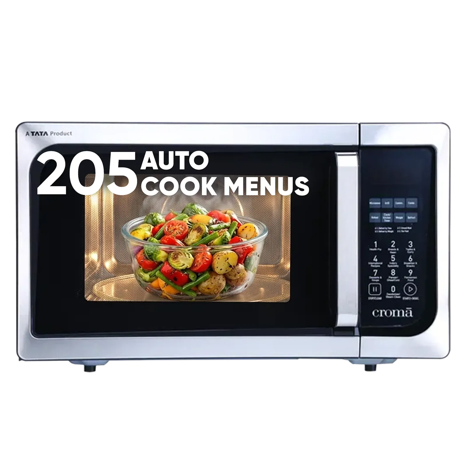 Croma 23L Convection Microwave Oven with 205 Auto Cook Menus (CRAM0151, Black) Croma sale