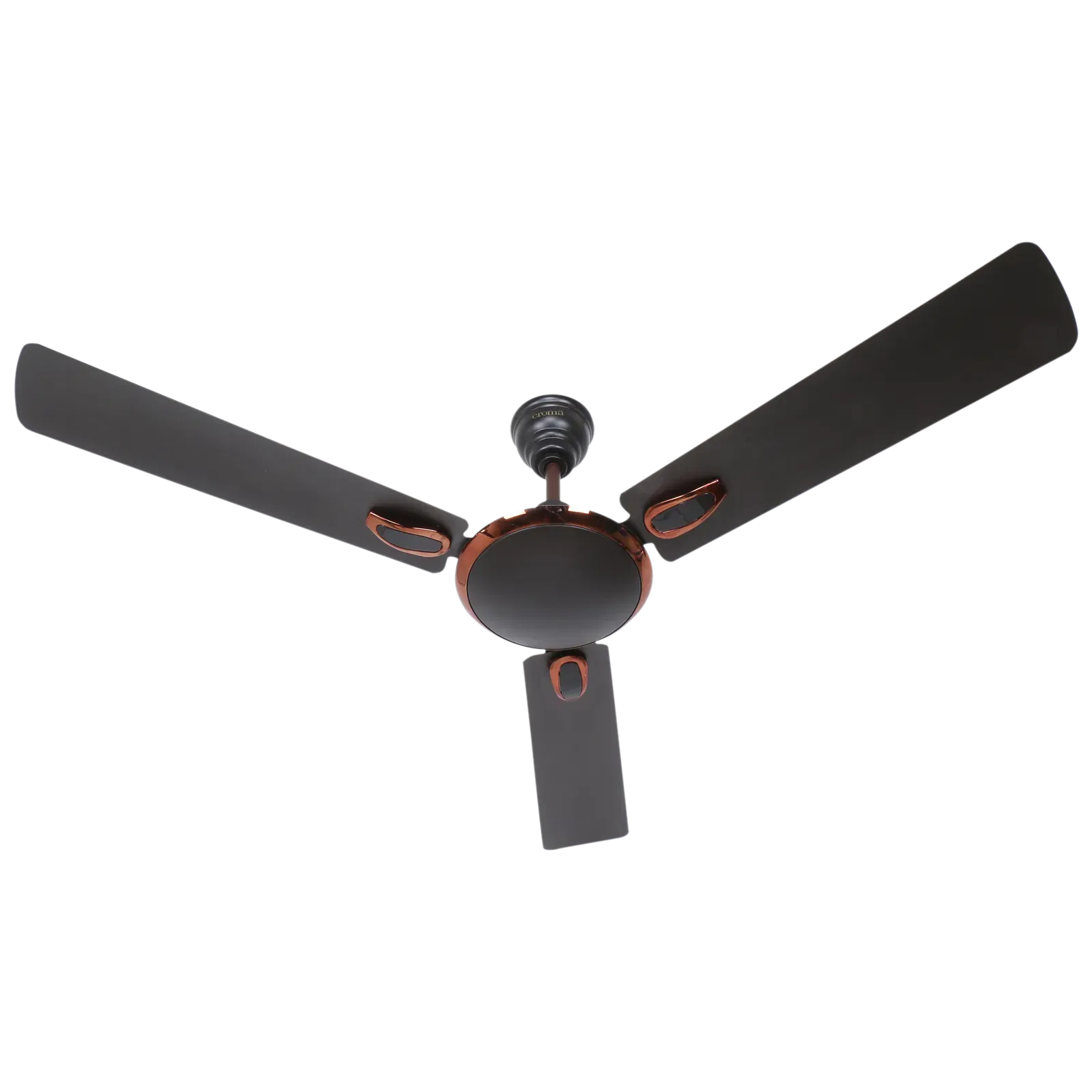 Croma Semi Deco 1200mm 3 Blade Copper Motor Ceiling Fan (Rust Proof, Dark Coffee) Croma sale