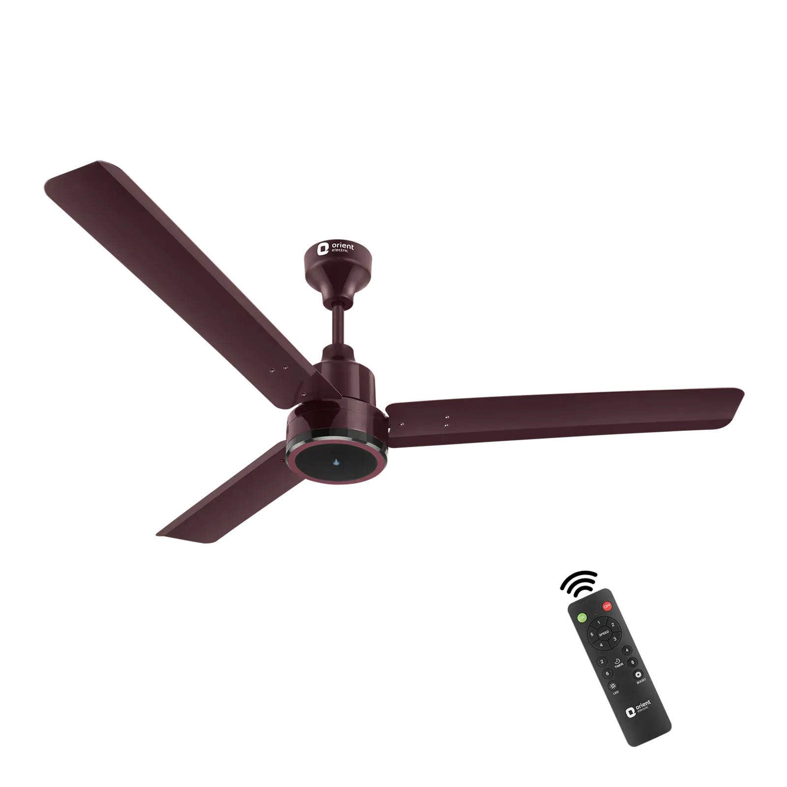 Orient Zeno 5 Star 1200mm 3 Blade BLDC Motor Ceiling Fan with Remote (Boost Mode, Brown) Croma sale