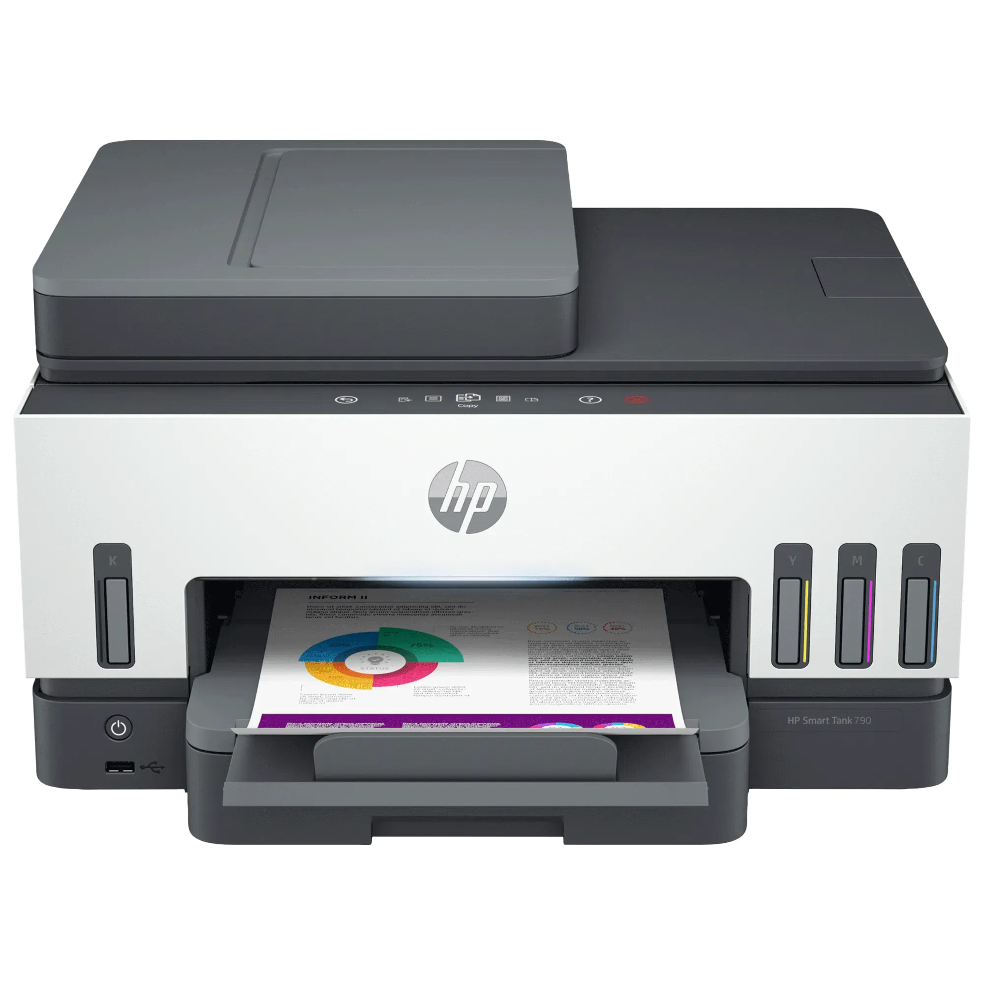 HP Smart Tank 790 All in One Wi-Fi Inkjet Printer with Magic Touch Panel (Auto Document Feeder, Croma sale