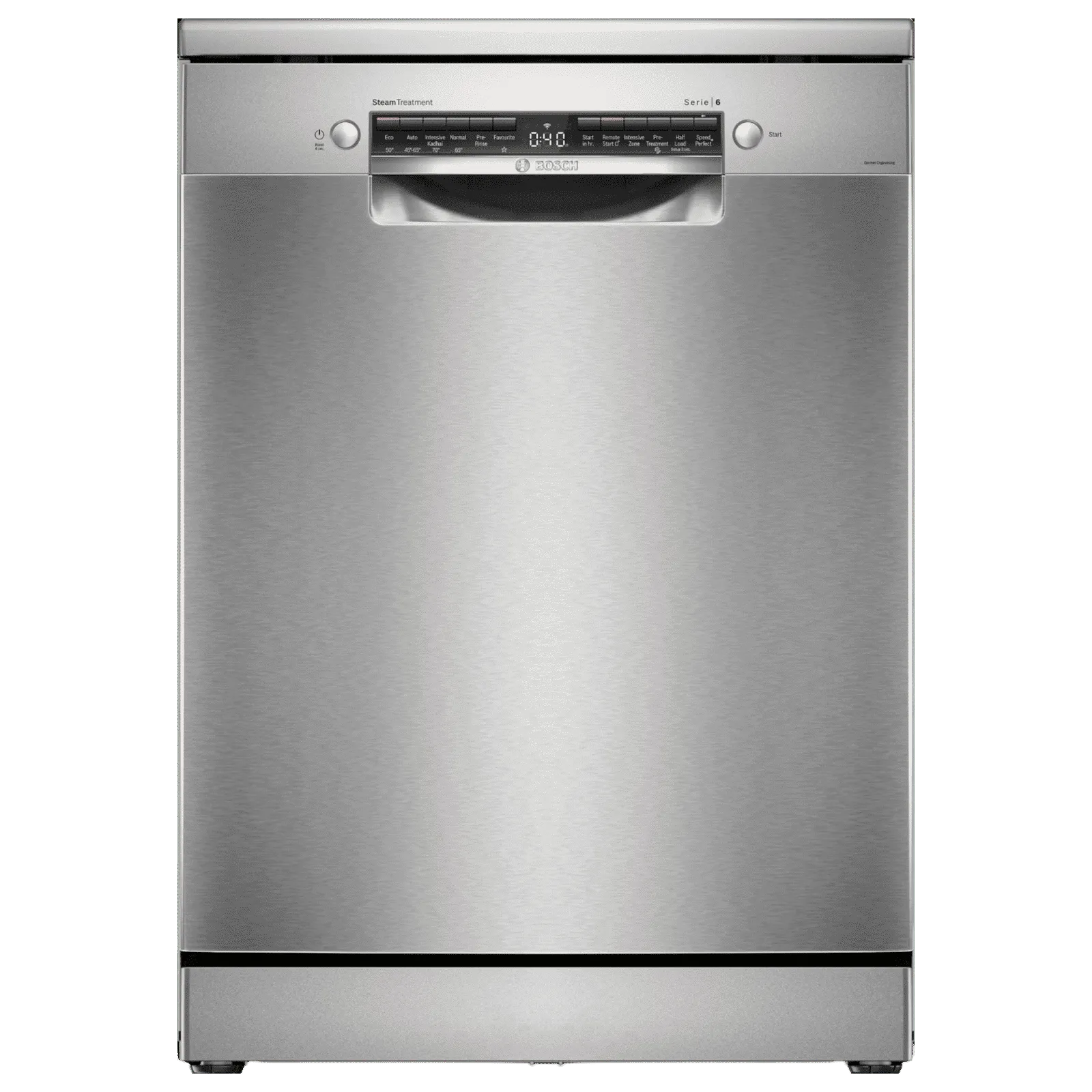BOSCH Series 6 15 Place Settings Free Standing Dishwasher with Anti-Fingerprint (No Pre-rinse R Croma sale