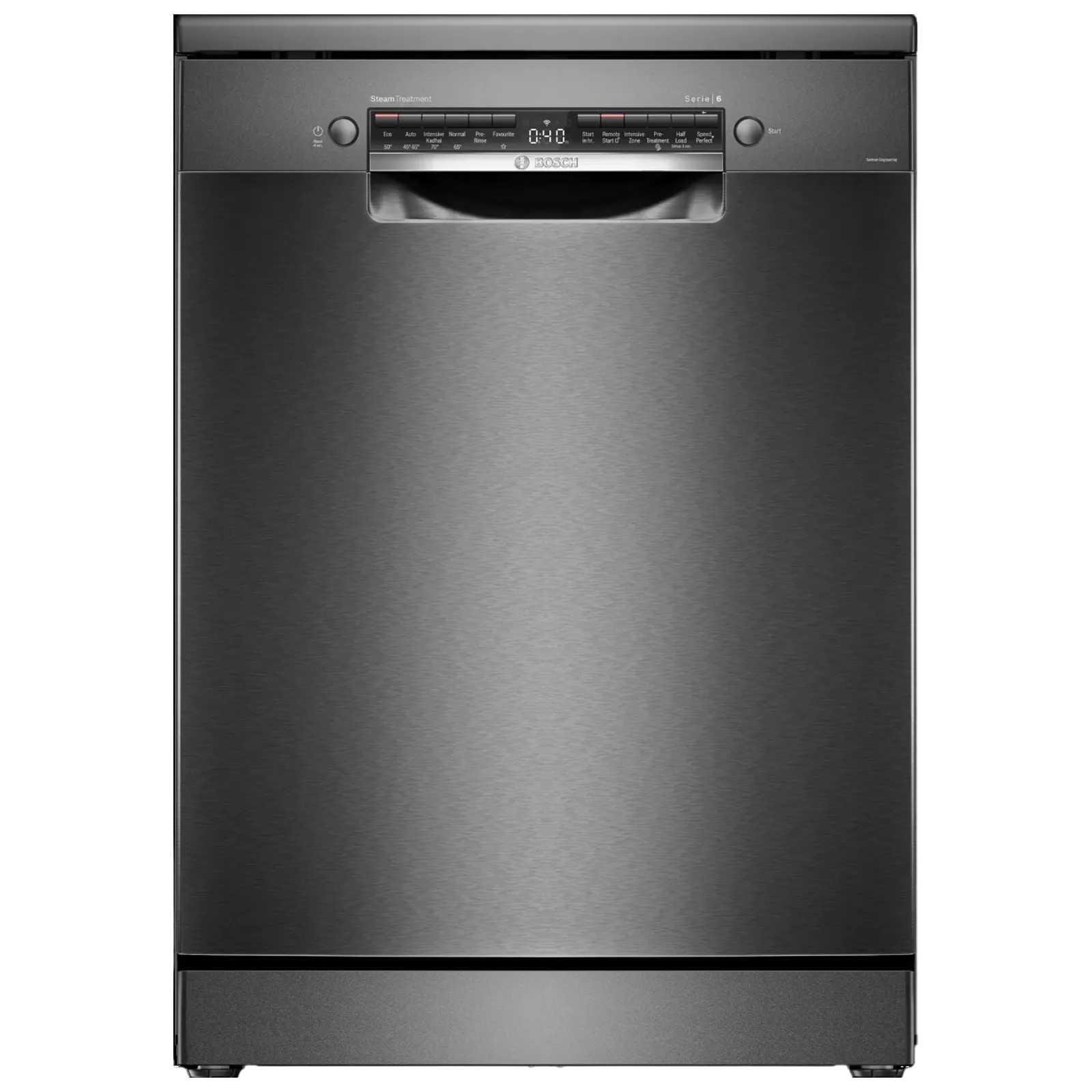 BOSCH Series 6 15 Place Settings Free Standing Dishwasher with Anti-Fingerprint (No Pre-rinse R Croma sale