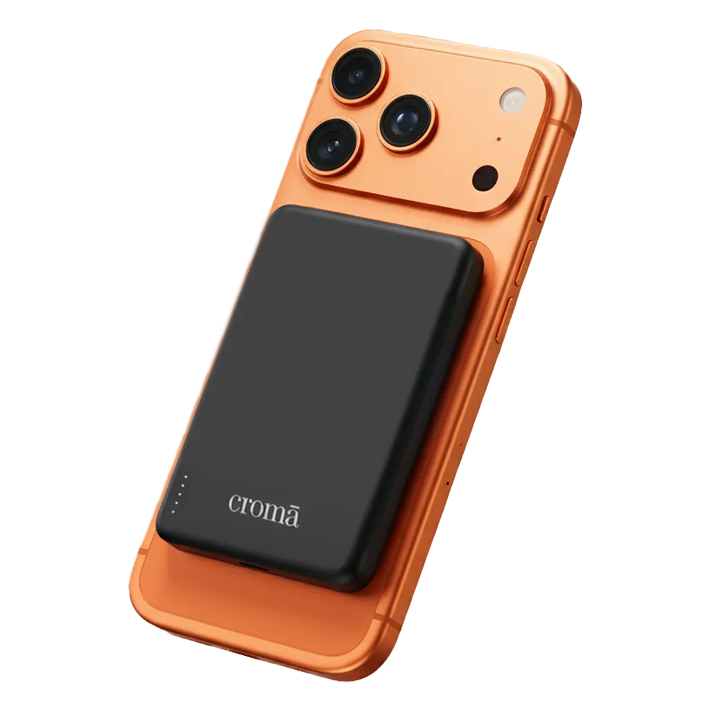 Croma 5000 mAh 20W Fast Charging Power Bank (1 Type C Port, Aluminium Casing, Short Circuit Croma sale