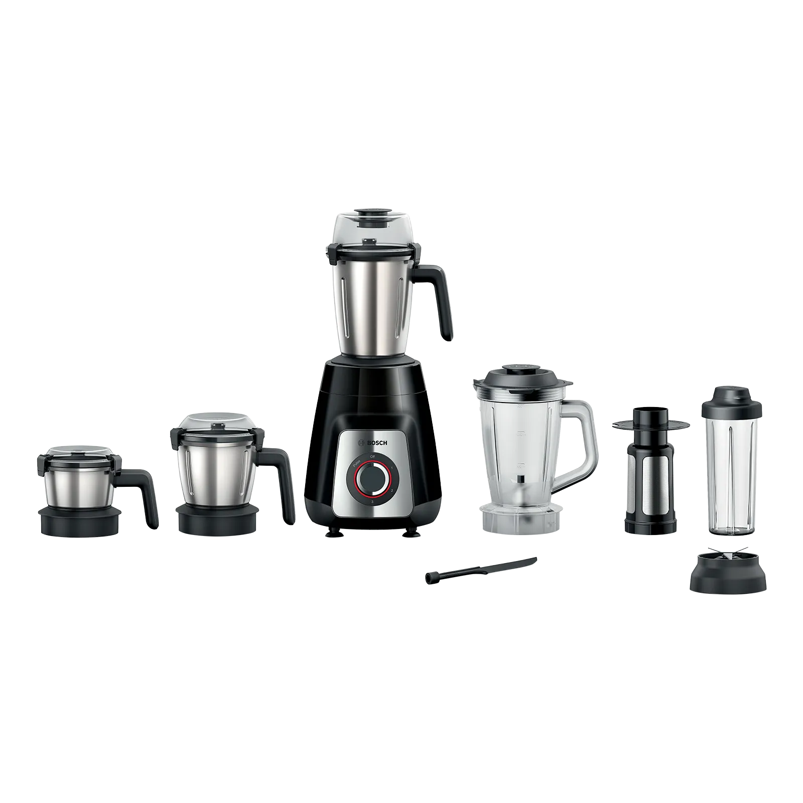 Bosch TrueMixx 1100 Watt 5 Jars Mixer Grinder (24000 RPM, Stone Pounding Technology, Black) Croma sale