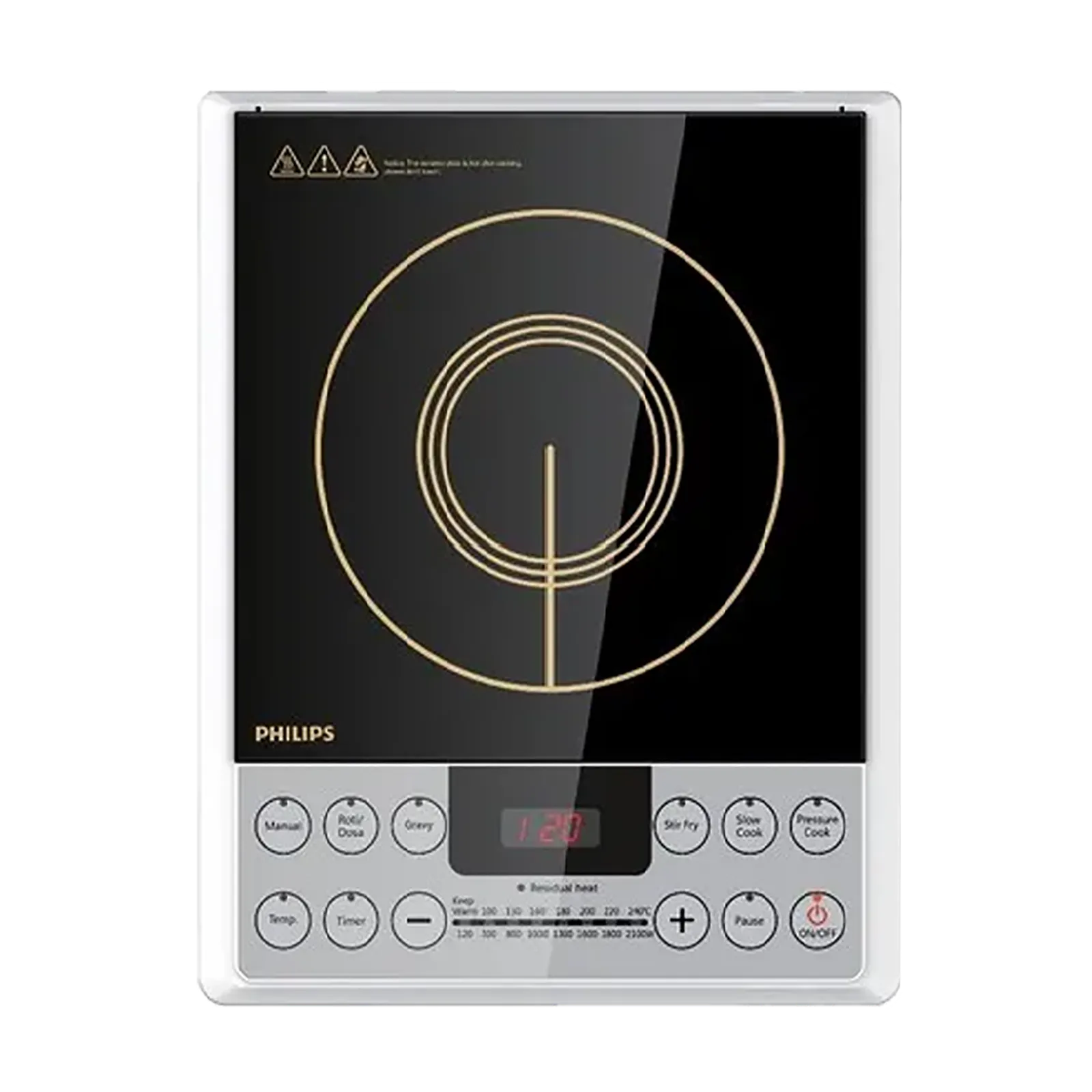 PHILIPS Daily Collection 2100W Induction Cooktop with 8 Power Settings Croma sale