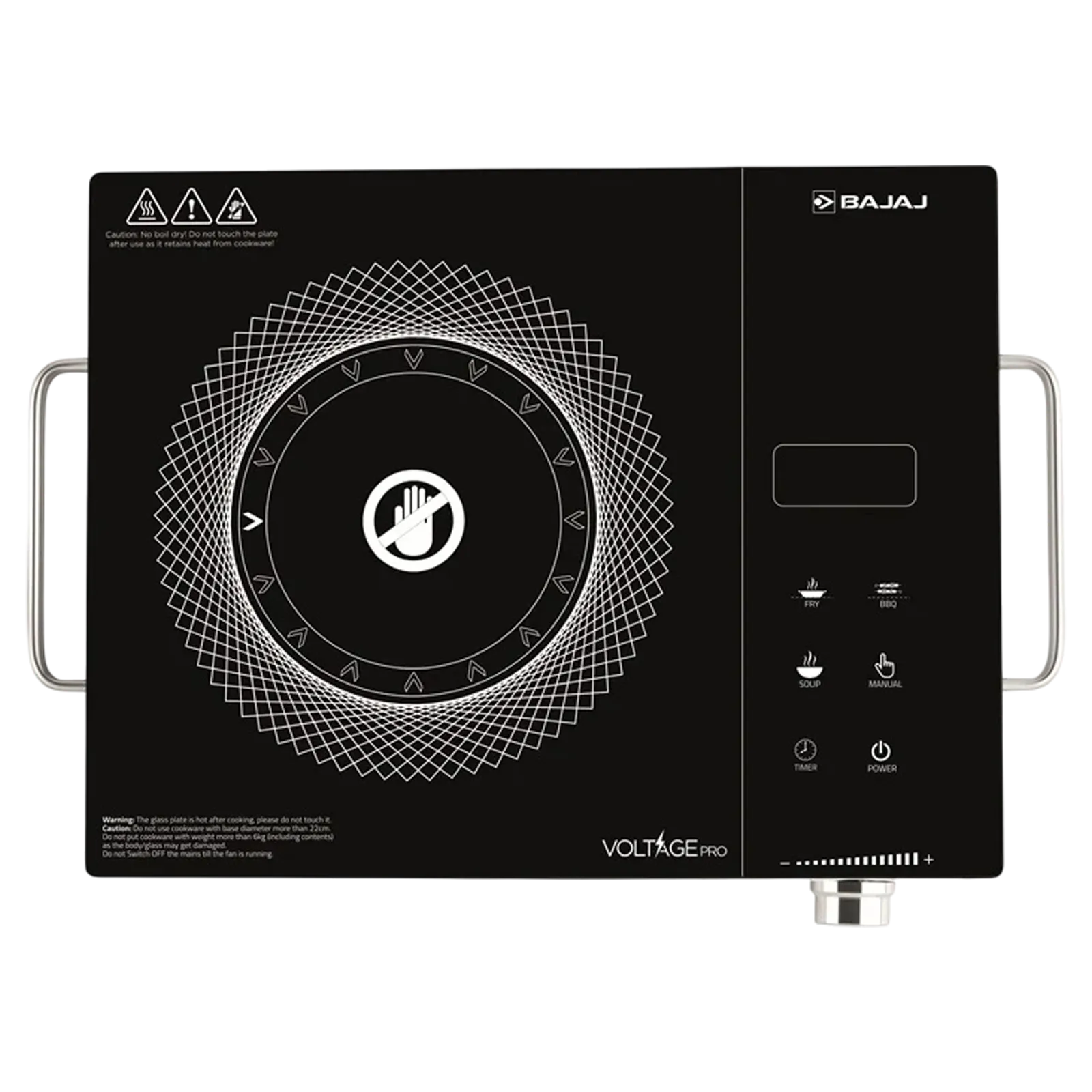 BAJAJ IRX 220F Infrared 2200W Induction Cooktop with 3 Preset Menus Croma sale