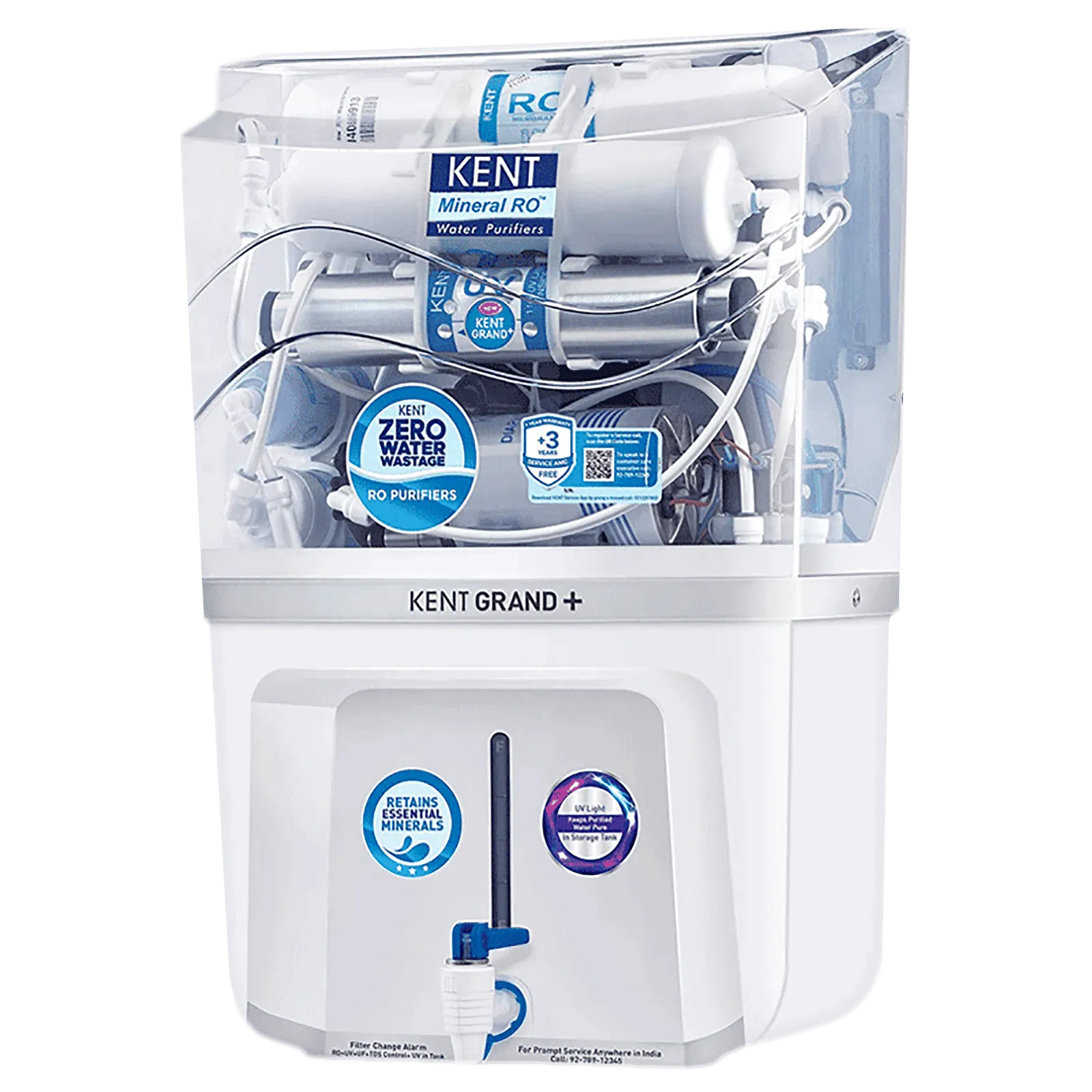 KENT Grand Plus 9L RO + UV + UF +UV-in-tank + TDS Water Purifier with Zero Water Wastage (Wh Croma sale