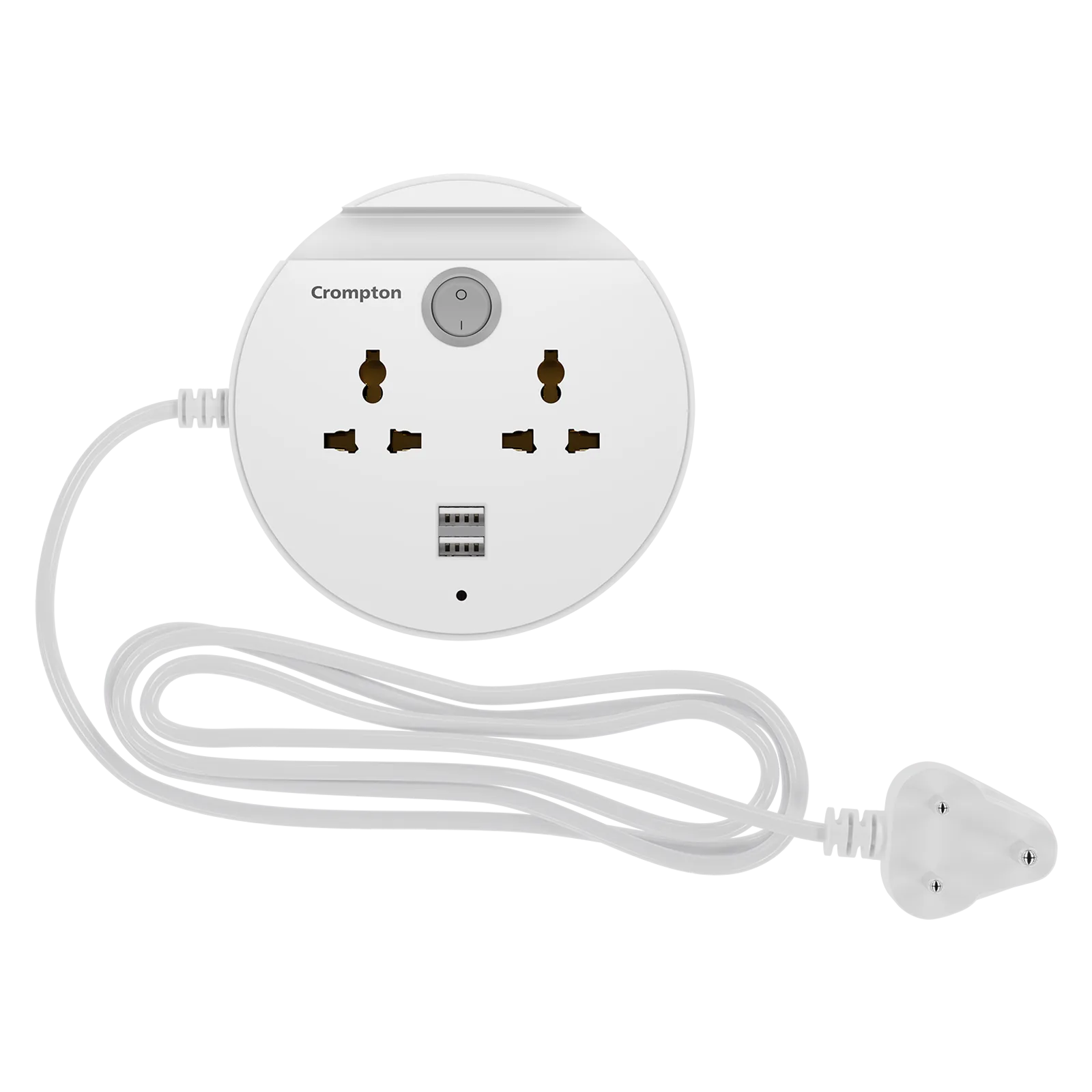 Crompton Powerbox Alpha CU 6 Amps 2 Sockets Extention Board with Individual Switch Croma sale