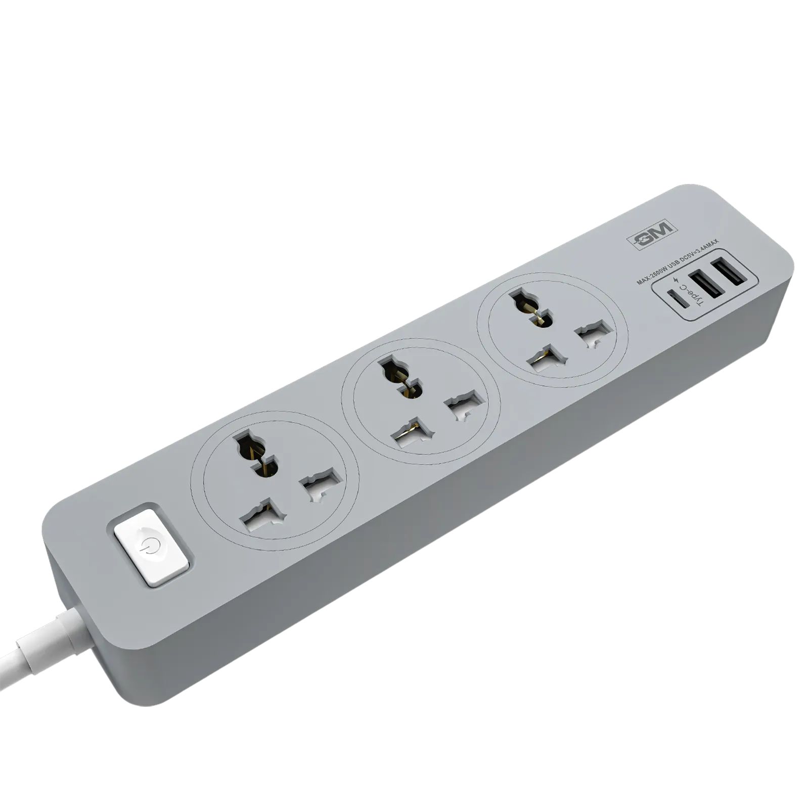 GM Cuba 6 Amps 3 Sockets Surge Protector Croma sale