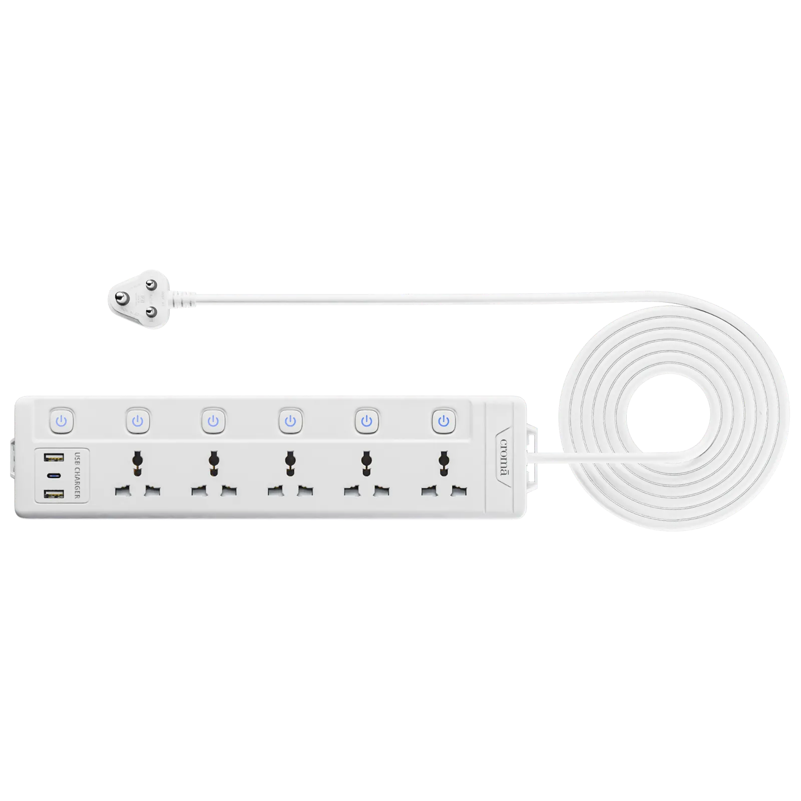 Croma 6 Amps 5 Sockets Surge Protector Croma sale