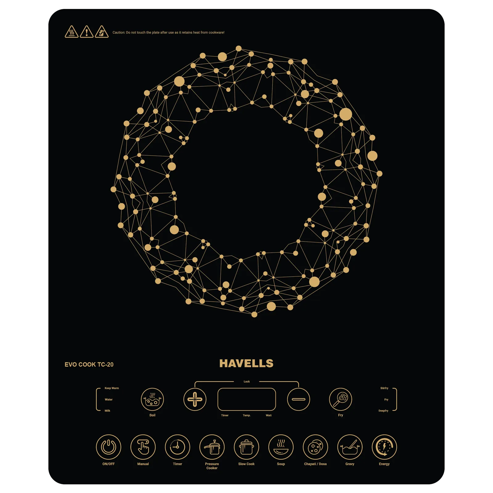 HAVELLS Evo Cook TC20 2000W Induction Cooktop with 8 Preset Modes Croma sale