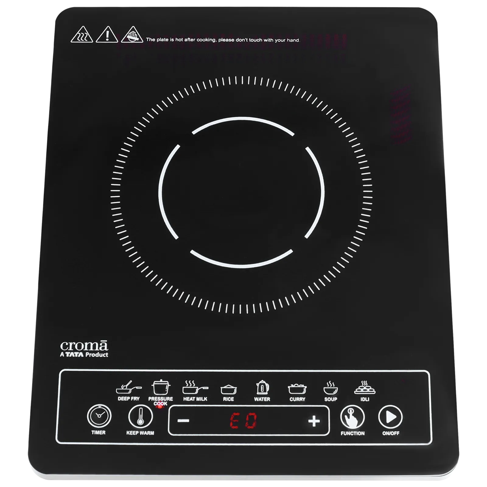 Croma 2000W Induction Cooktop with 8 Preset Menus Croma sale