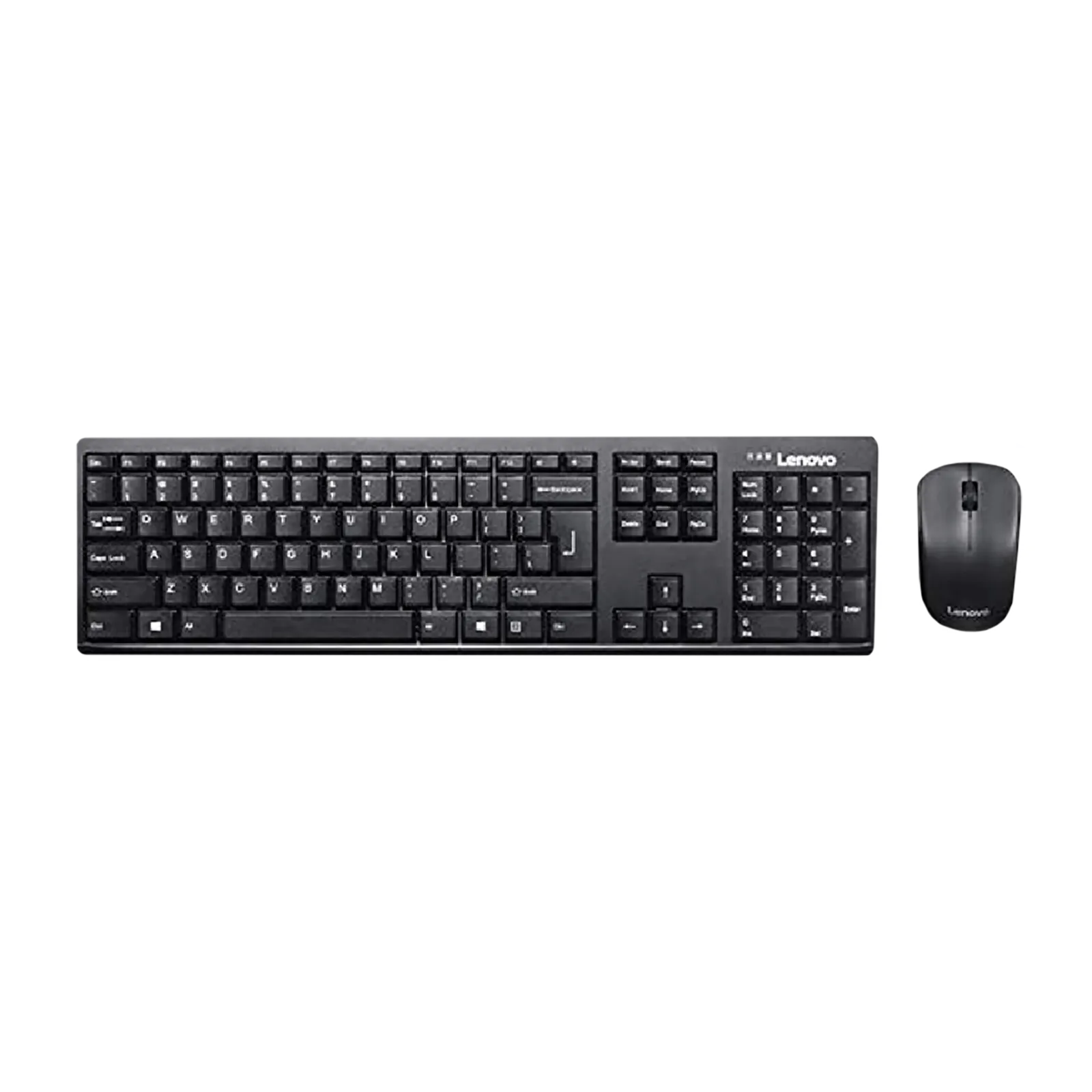 Lenovo 100 Wireless Keyboard & Mouse Combo (106 Keys, 1000 DPI, Spill Resistant, Black) Croma sale