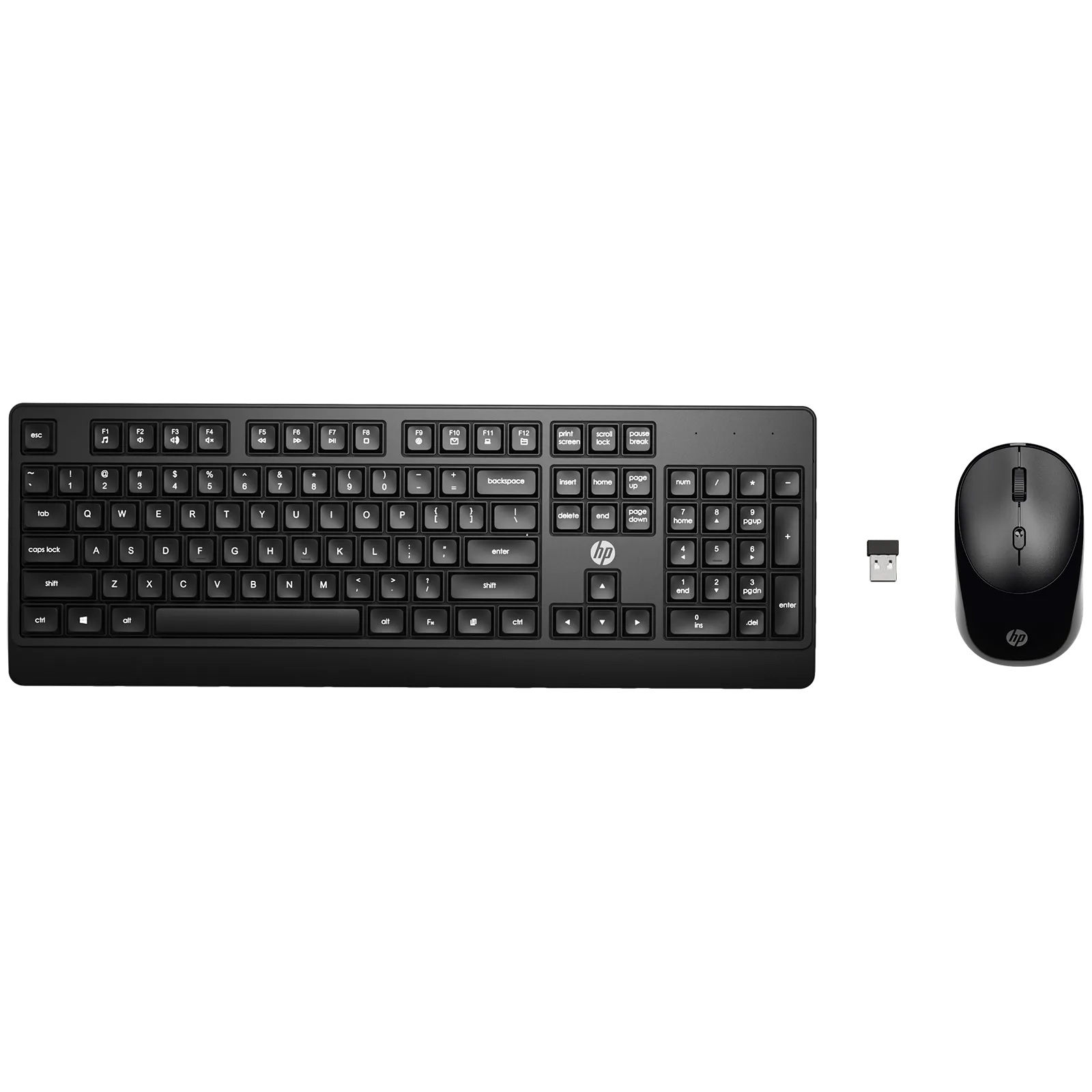 HP KM250 2.4 GHz Wireless Keyboard & Mouse Combo (1200 DPI, Ergonomic Design, Black) Croma sale