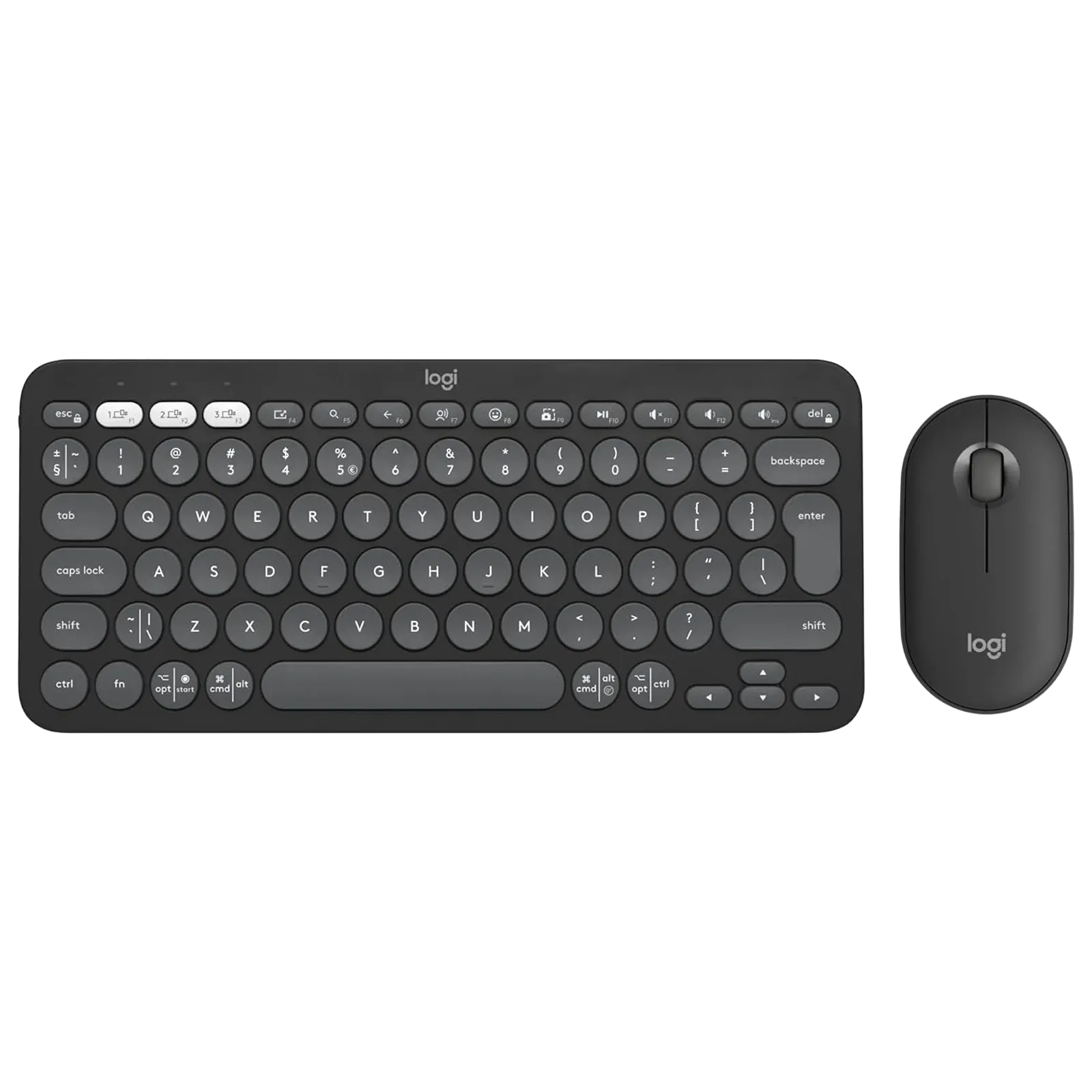 logitech Pebble 2 Wireless Keyboard and Mouse Combo (Multi-Device Pairing, 4000 DPI Adjustab Croma sale