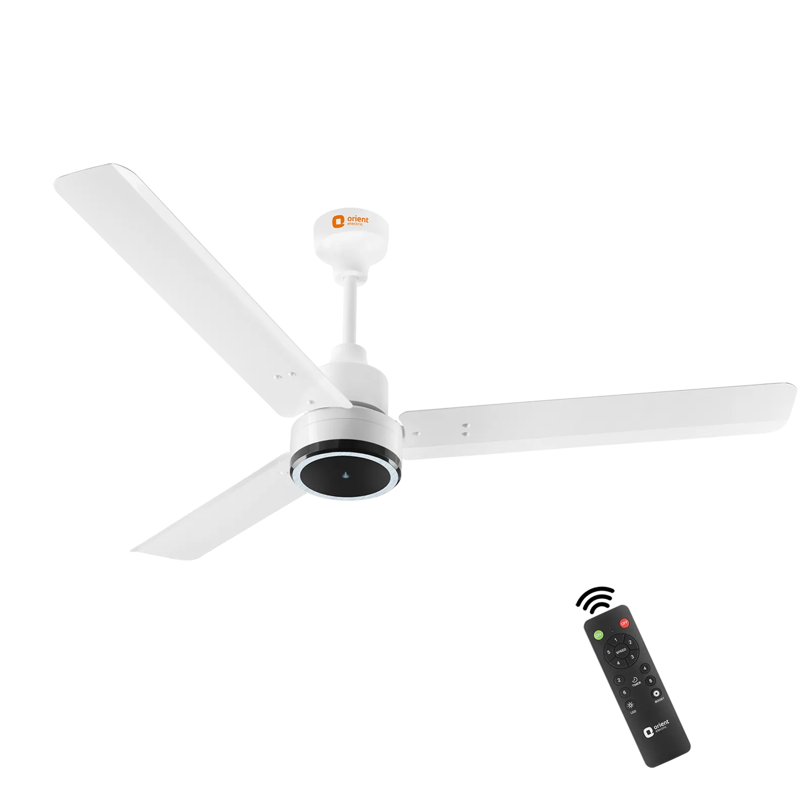 Orient Zeno 5 Star 1200mm 3 Blade BLDC Motor Ceiling Fan with Remote (Boost Mode, White) Croma sale