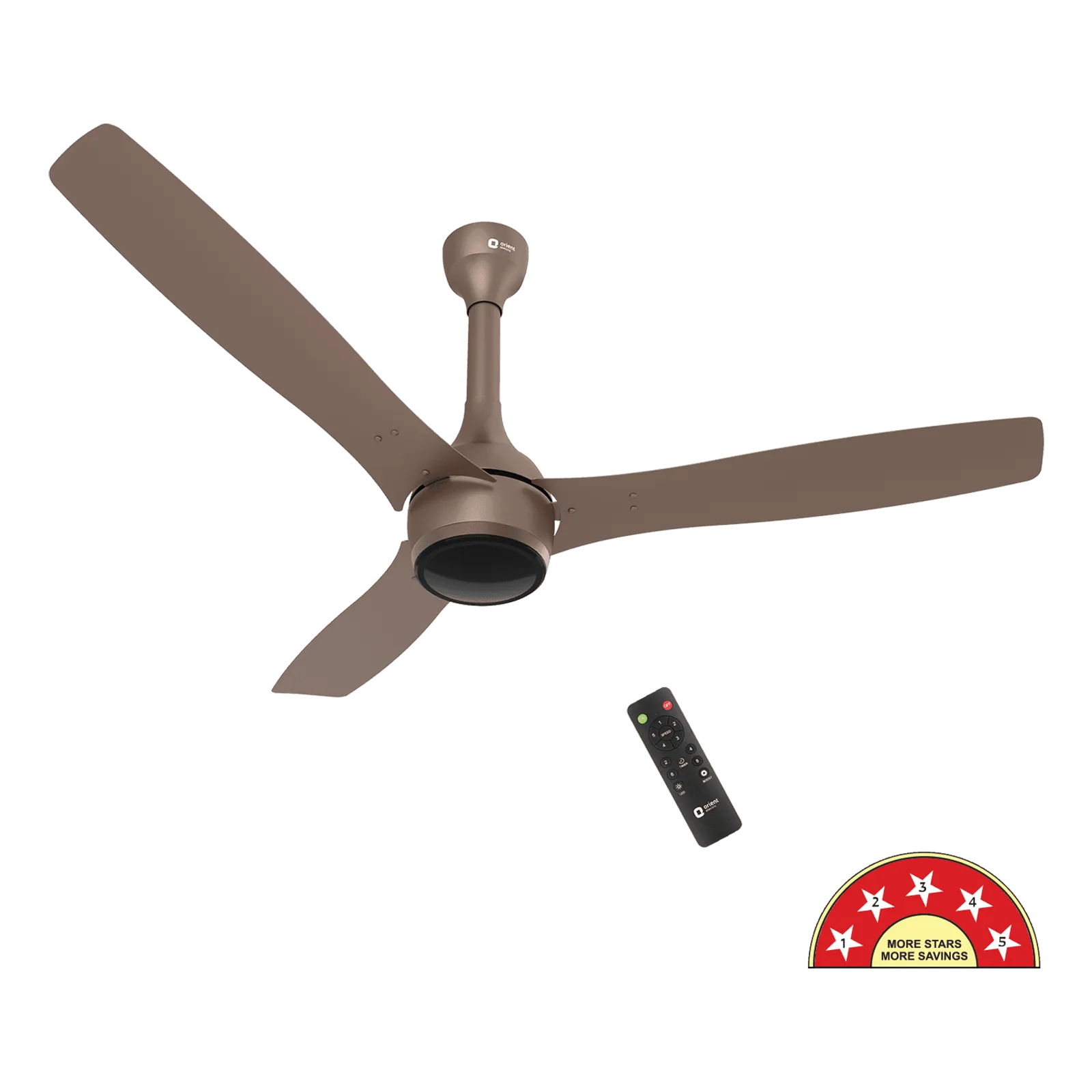 Orient Aeon 5 Star 1200mm 3 Blade BLDC Motor Ceiling Fan with Remote (Antidust, Tangerine Br Croma sale