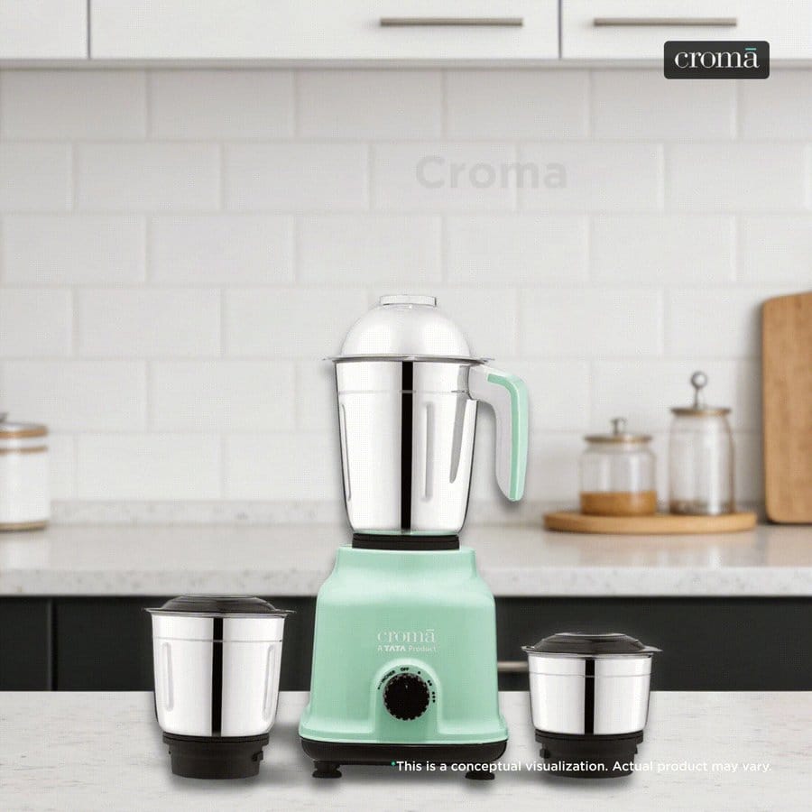 Croma 500 Watt 3 Jars Mixer Grinder, 19000 RPM Croma sale