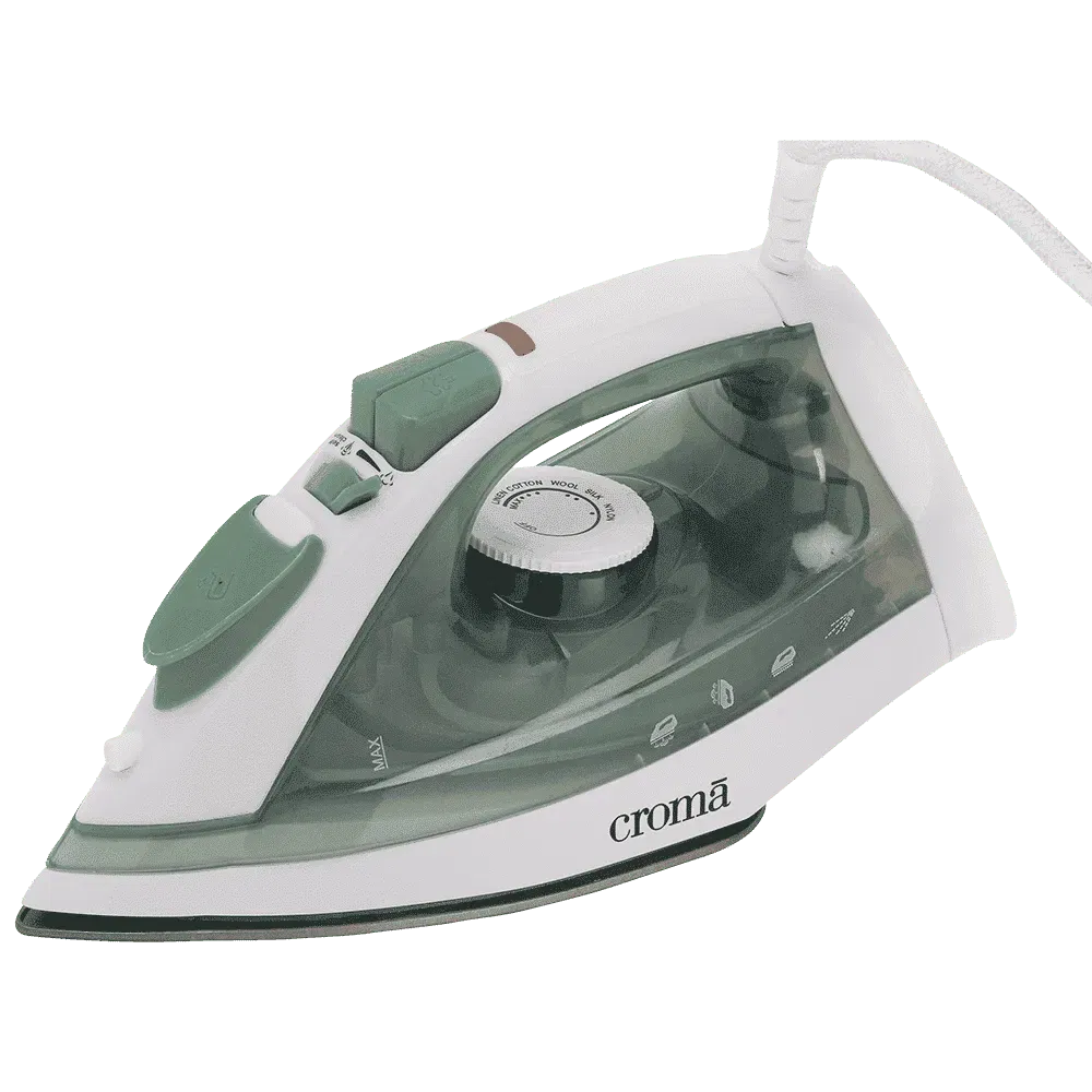 Croma 1600 Watts 210ml Steam Iron with 360 Degree Swivel Cord Croma sale