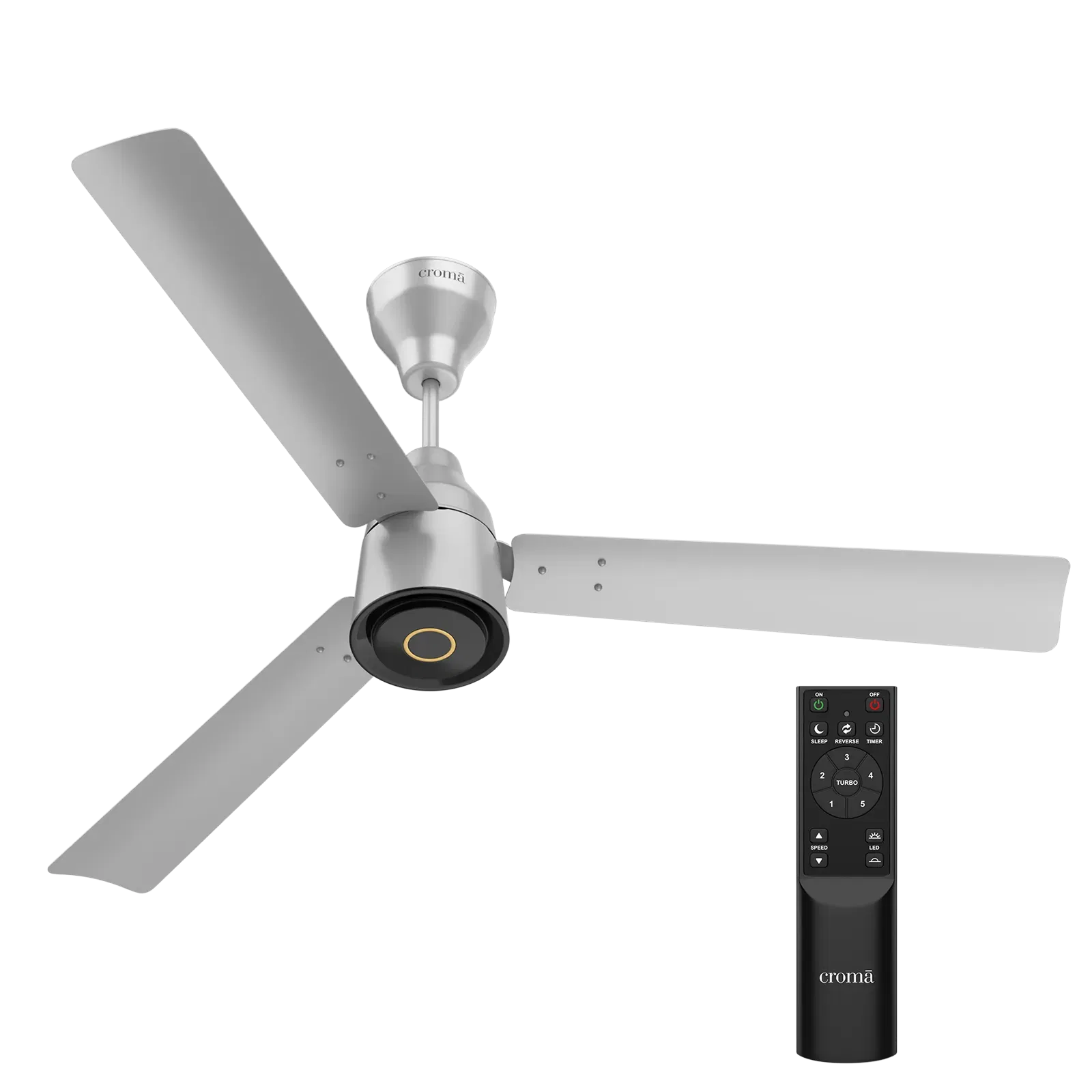 Croma 5 Star 1200mm 3 Blade BLDC Motor Ceiling Fan with Remote Croma sale