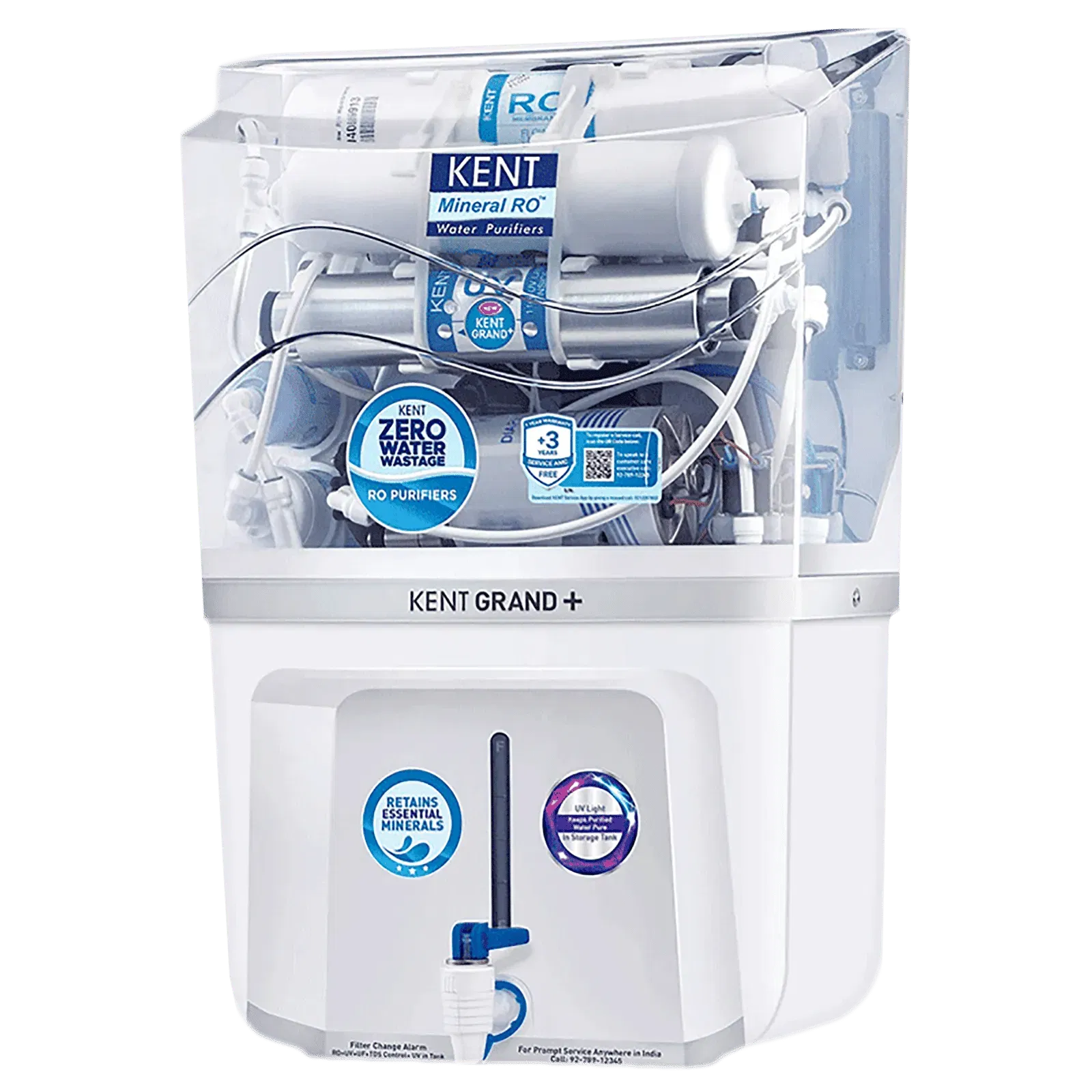KENT Grand Plus 9L RO + UV + UF +UV-in-tank + TDS Water Purifier with Zero Water Wastage (White) Croma sale