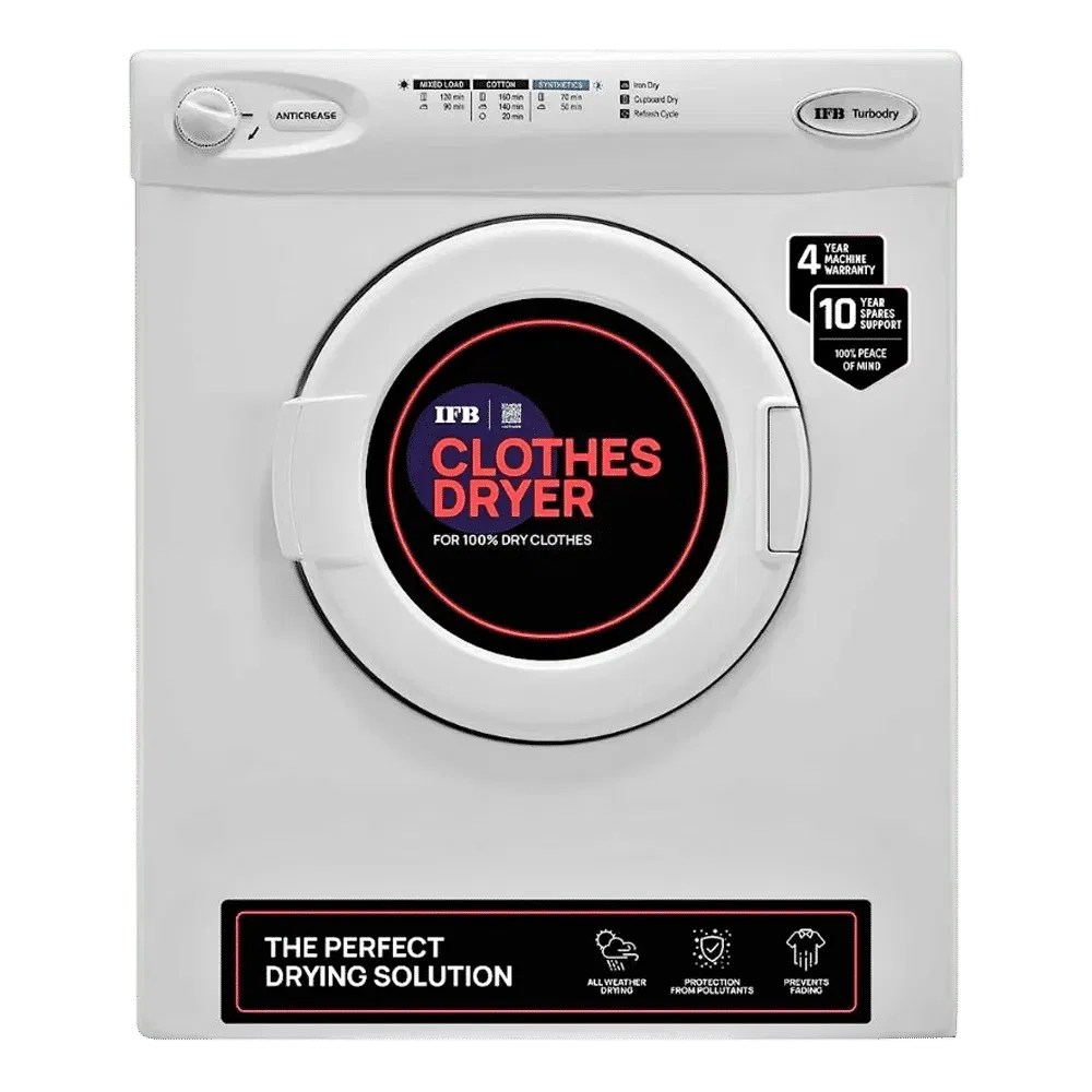 IFB 5.5 kg 5 Star Fully Automatic Front Load Dryer (TURBO DRY) Croma sale