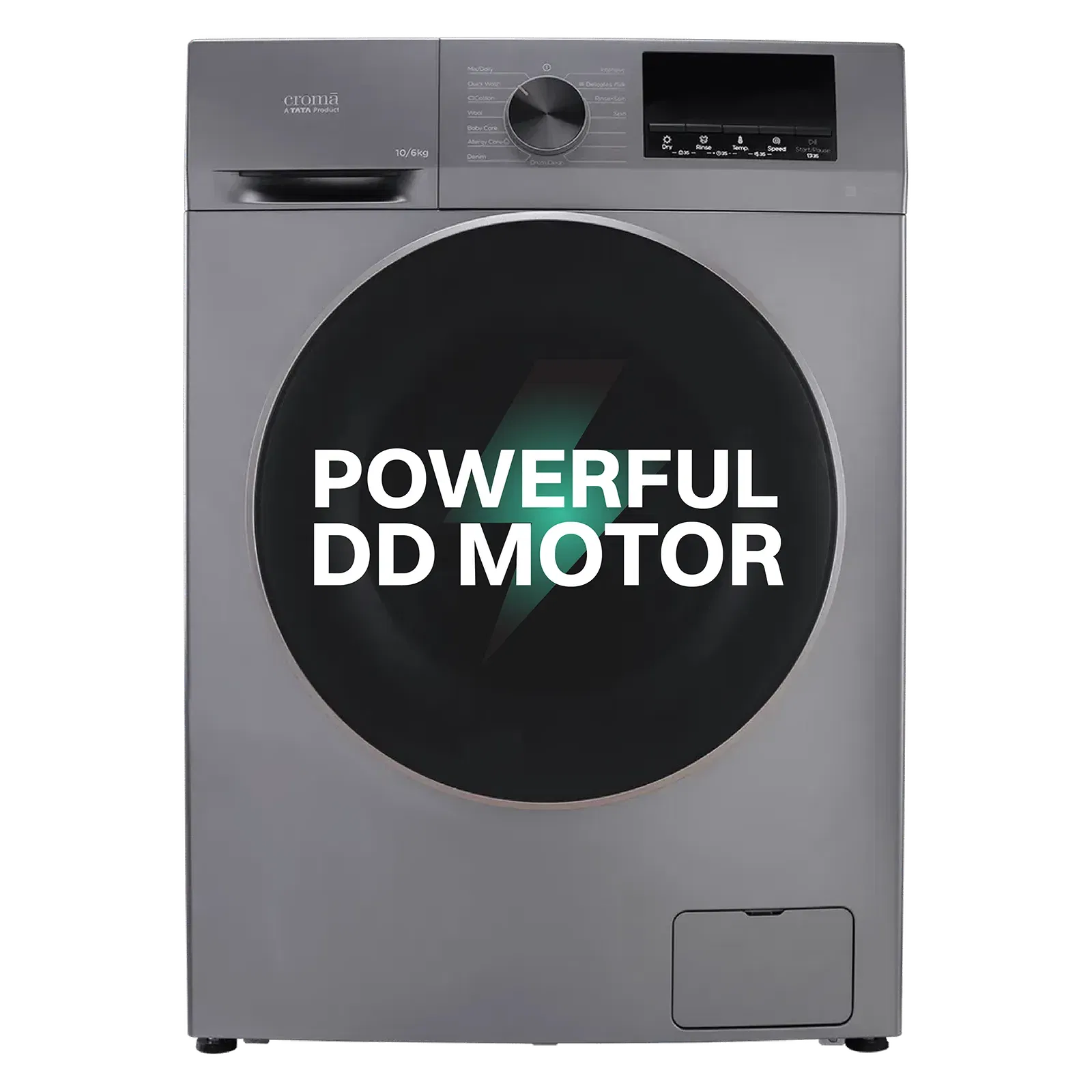 Croma 10/6 kg Inverter Fully Automatic Front Load Washer Dryer Croma sale