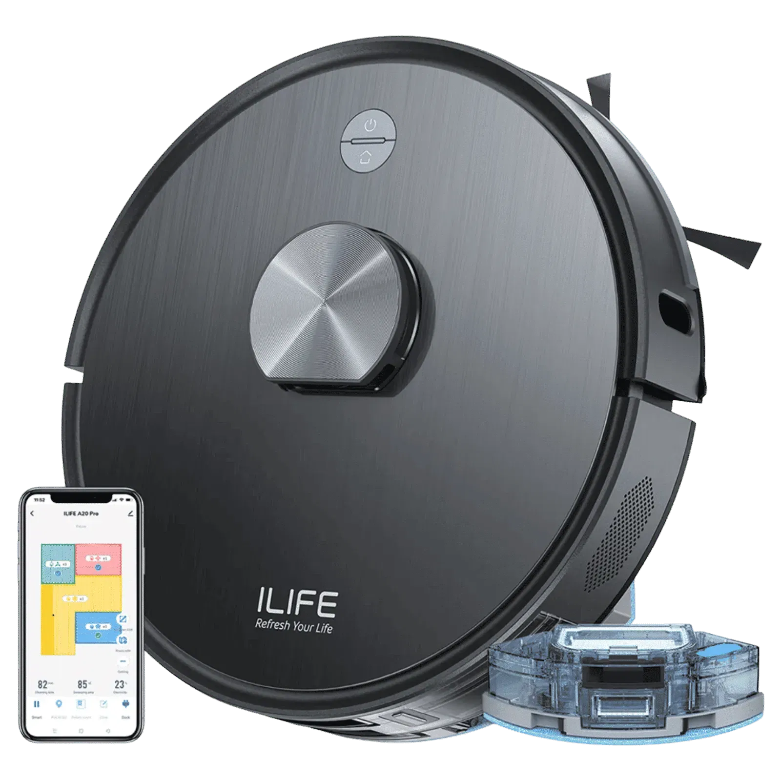 ILIFE A20 Pro Robotic Vacuum Cleaner & Mop with Wi-Fi Connectivity Croma sale