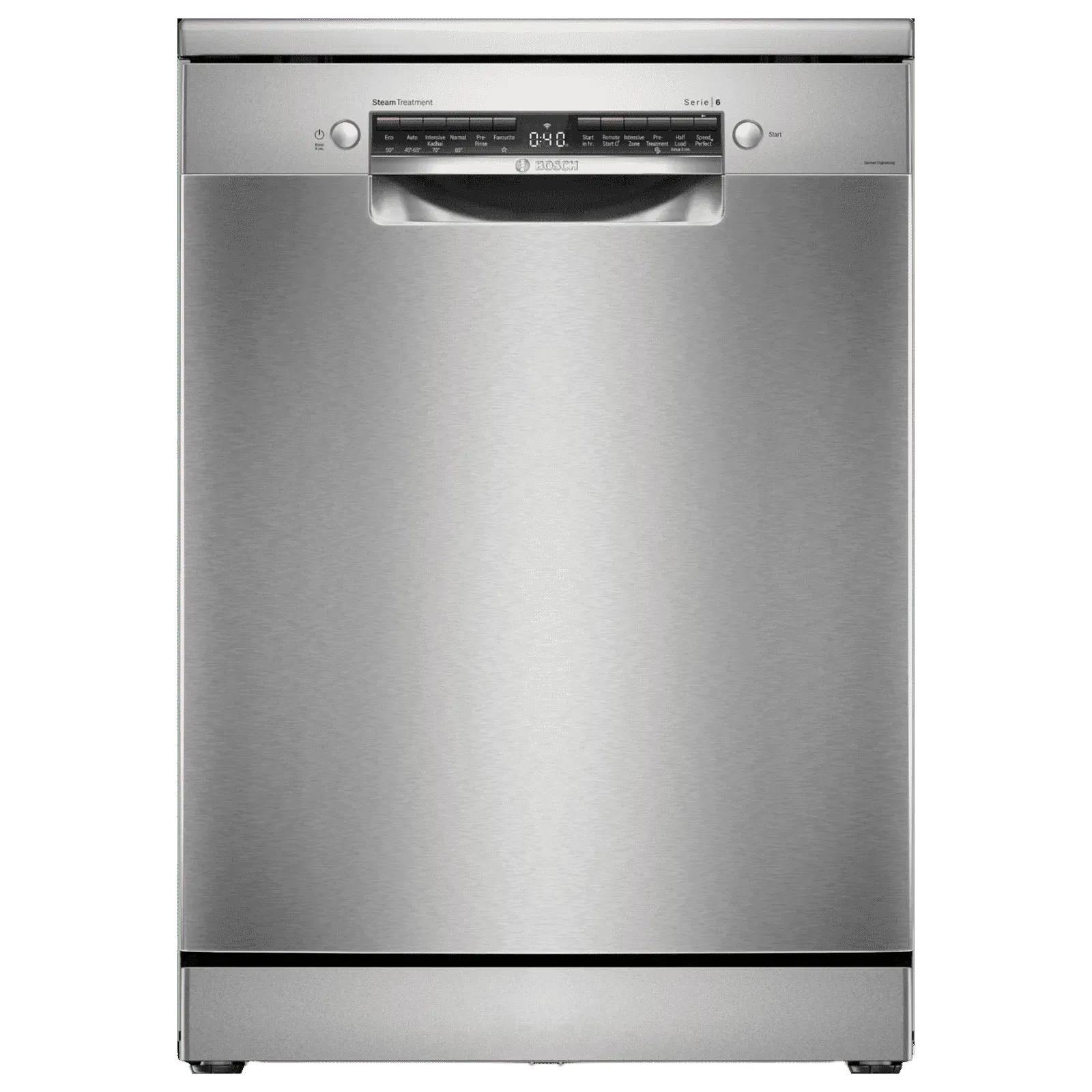 BOSCH Series 6 15 Place Settings Free Standing Dishwasher with Anti-Fingerprint Finish Croma sale