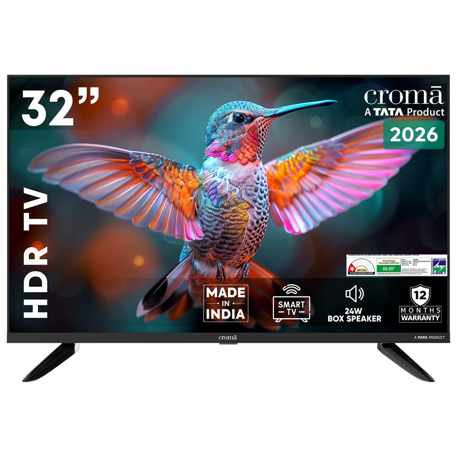 Croma 80 cm (32 inch) 1 Star HD Ready LED Smart Linux TV Croma sale