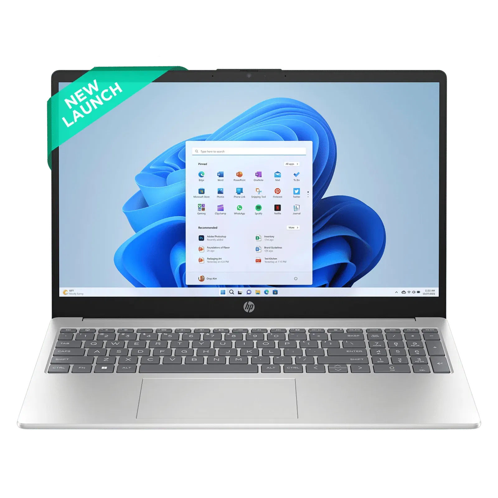 HP 15-fc0782AU AMD Ryzen 5 Laptop (16GB, 512GB SSD, Windows 11 Home, 15.6 inch Full HD IPS Display, Natural Si Croma sale