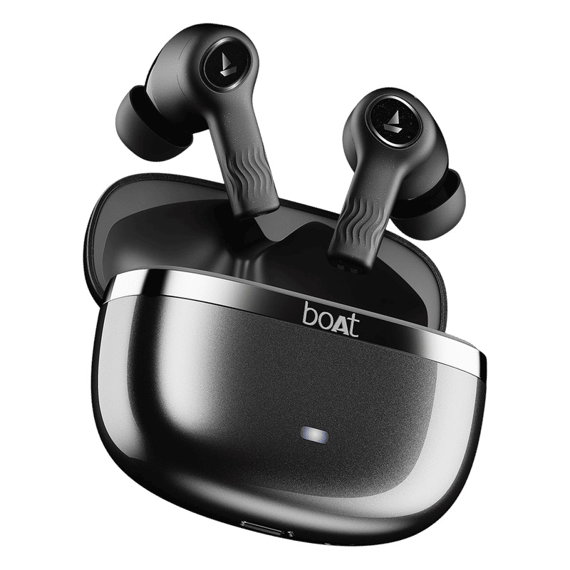 boAt Nirvana Ion ANC Pro TWS Earbuds with Active Noise Cancellation (IPX4 Water Resistant, Dual EQ Modes, Crystal Black) Croma sale