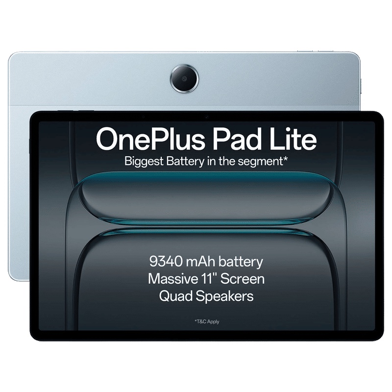 OnePlus Pad Lite Wi-Fi Android Tablet (11 Inch, 6GB RAM, 128GB ROM, Aero Blue) Croma sale