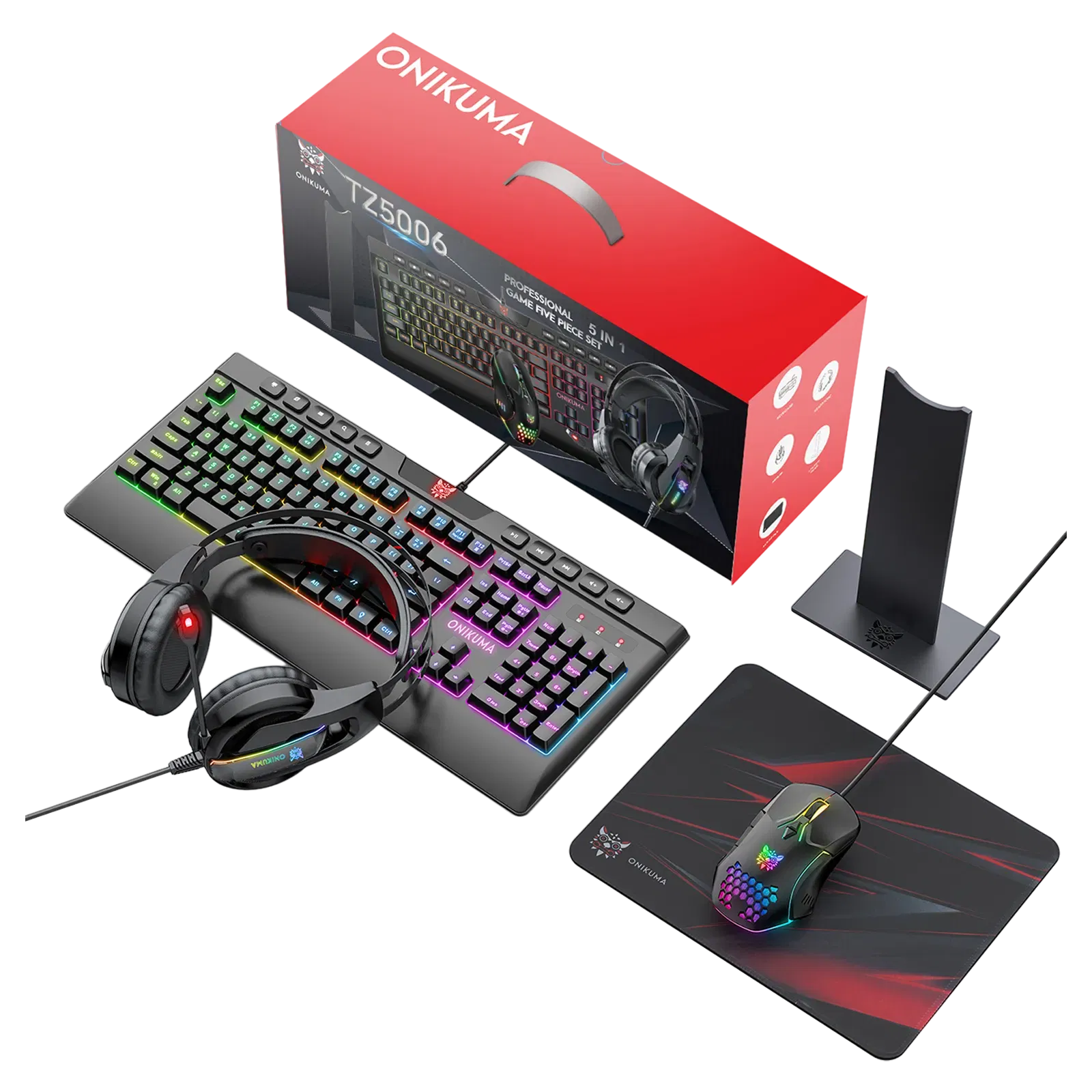 Onikuma Gaming 5-in-1 Combo TZ 5006 Croma sale