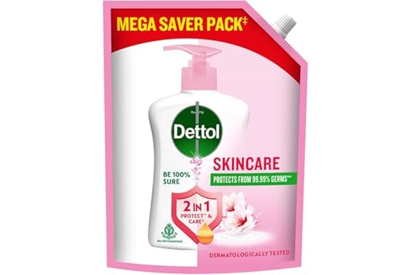 Dettol Liquid Handwash Refill Skincare (1350ml) Amazon sale