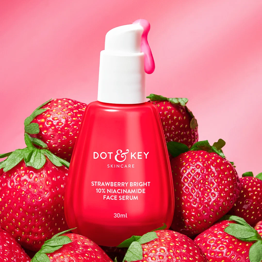 Strawberry Bright 10% Niacinamide Face Serum Dot & Key sale