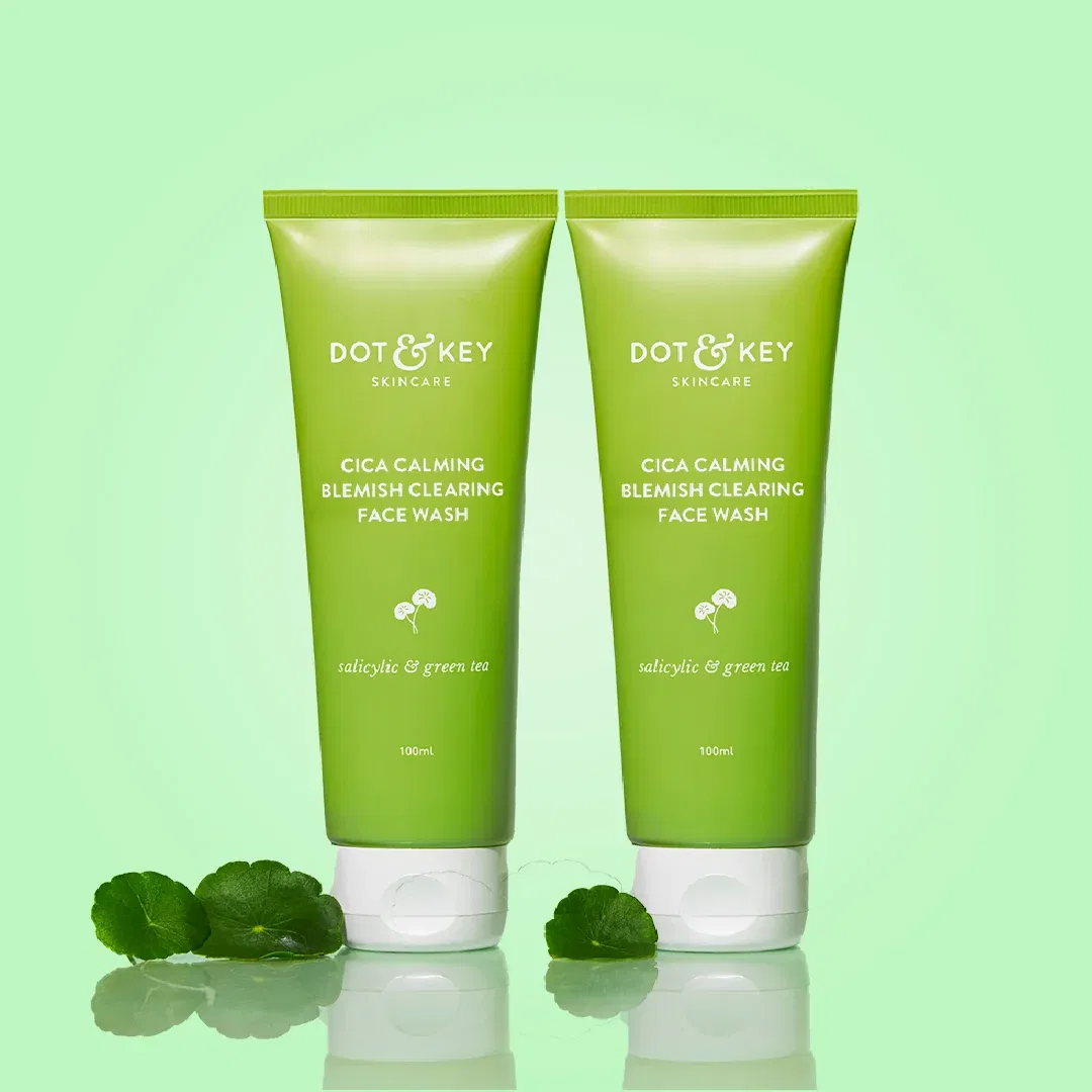 Cica + Salicylic Gel Face Wash 100g — Pack of 2 Dot & Key sale