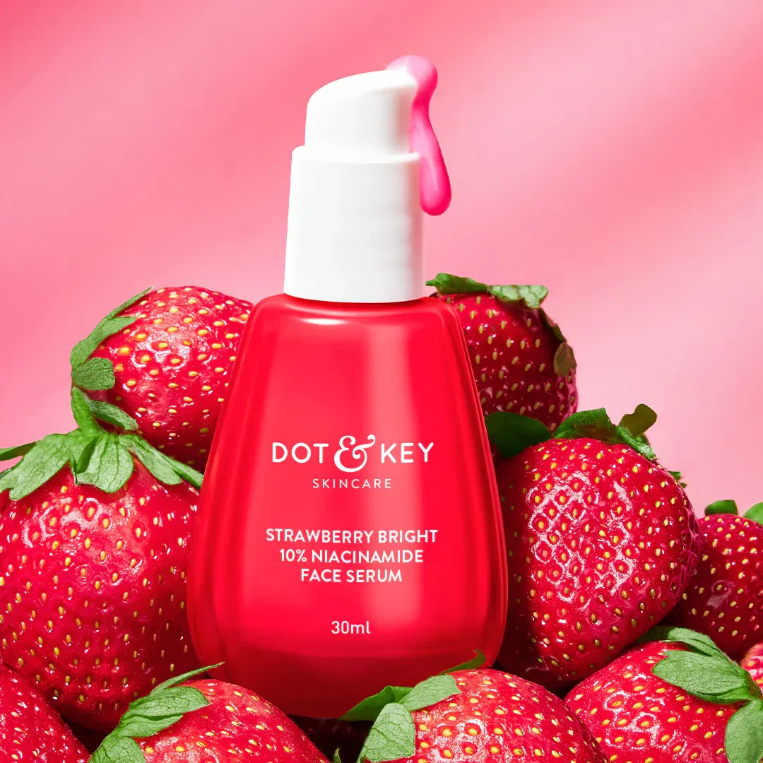 Strawberry Bright 10% Niacinamide Face Serum Dot & Key sale