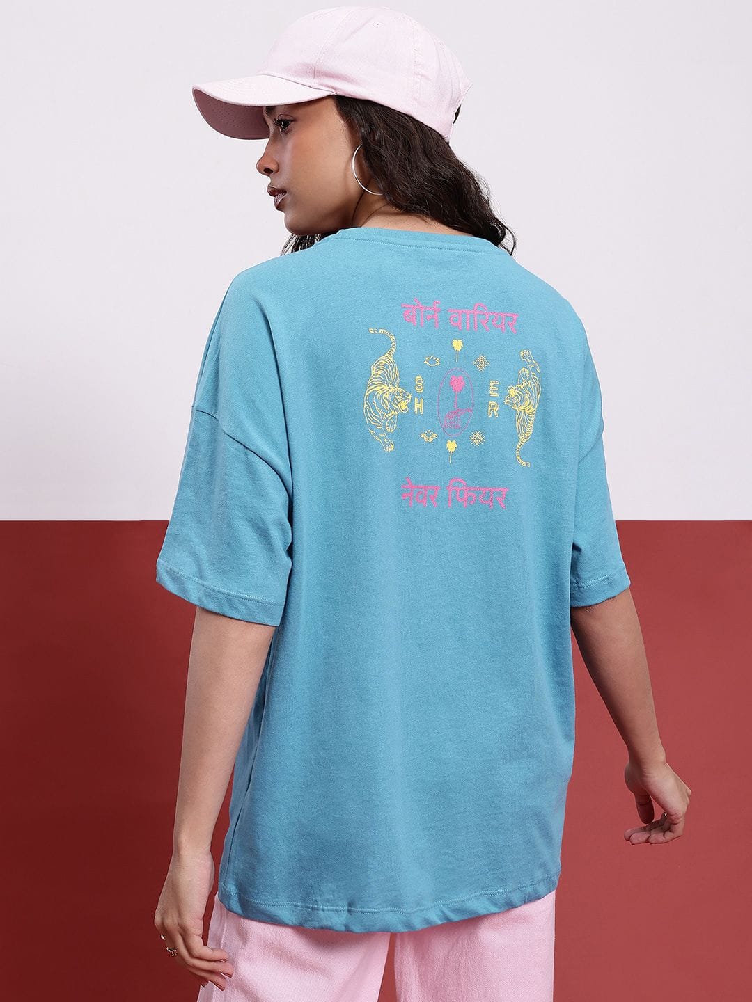 DressBerry X fwd Oversized Typography T-shirt Myntra sale