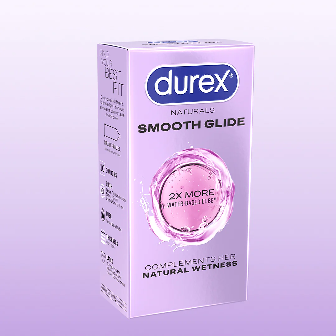 Durex Naturals Smooth Glide - 10 Condoms Durex India sale