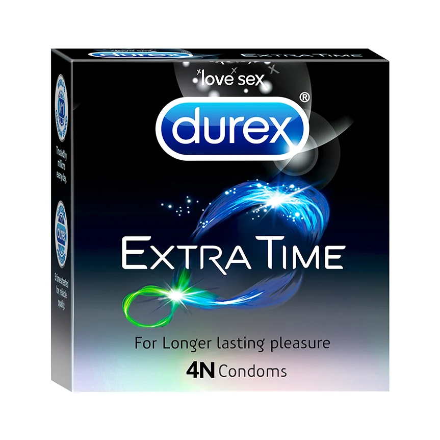 Durex Extra Time - 4 condoms Durex India sale