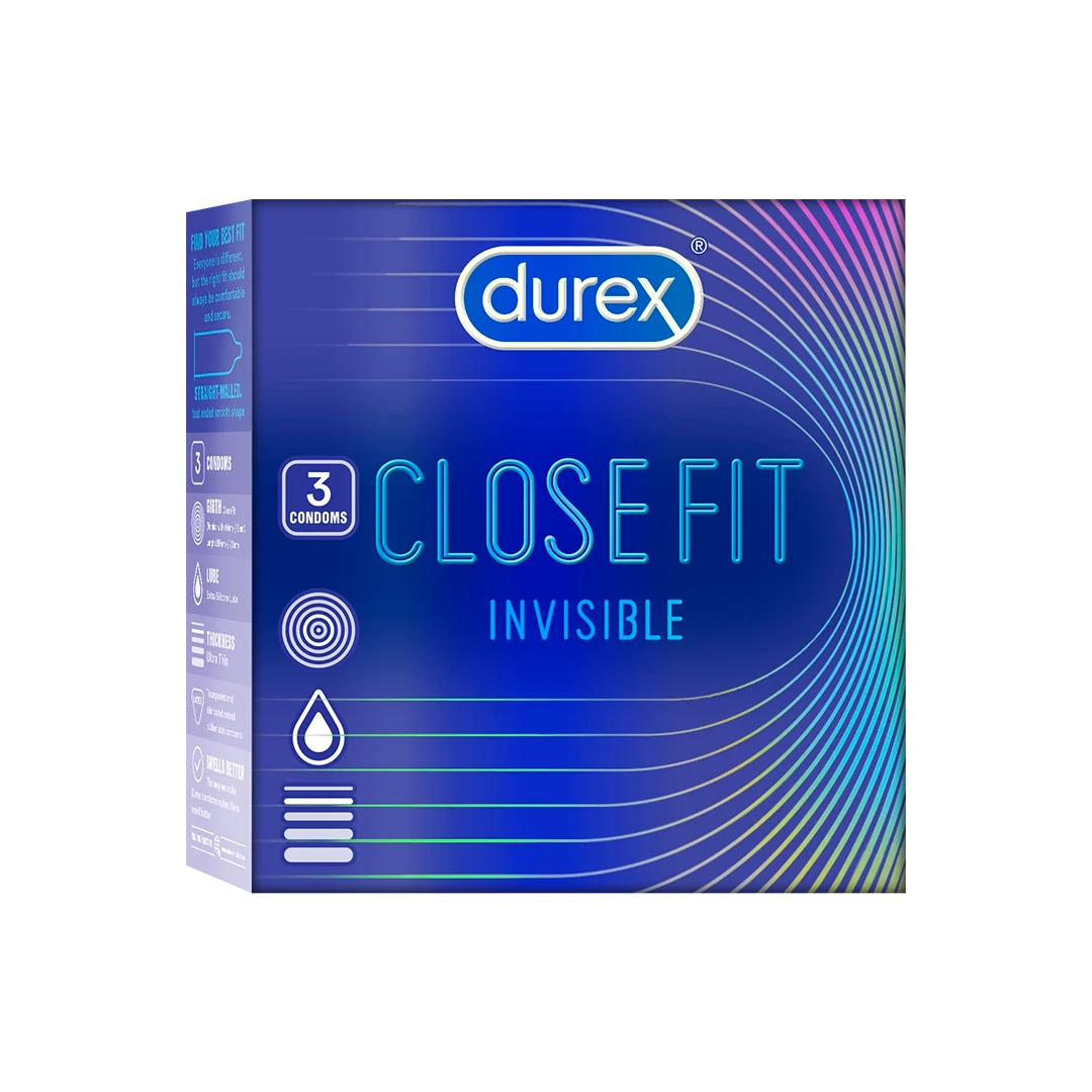 Durex Close Fit Invisible 3 Condoms Durex India sale