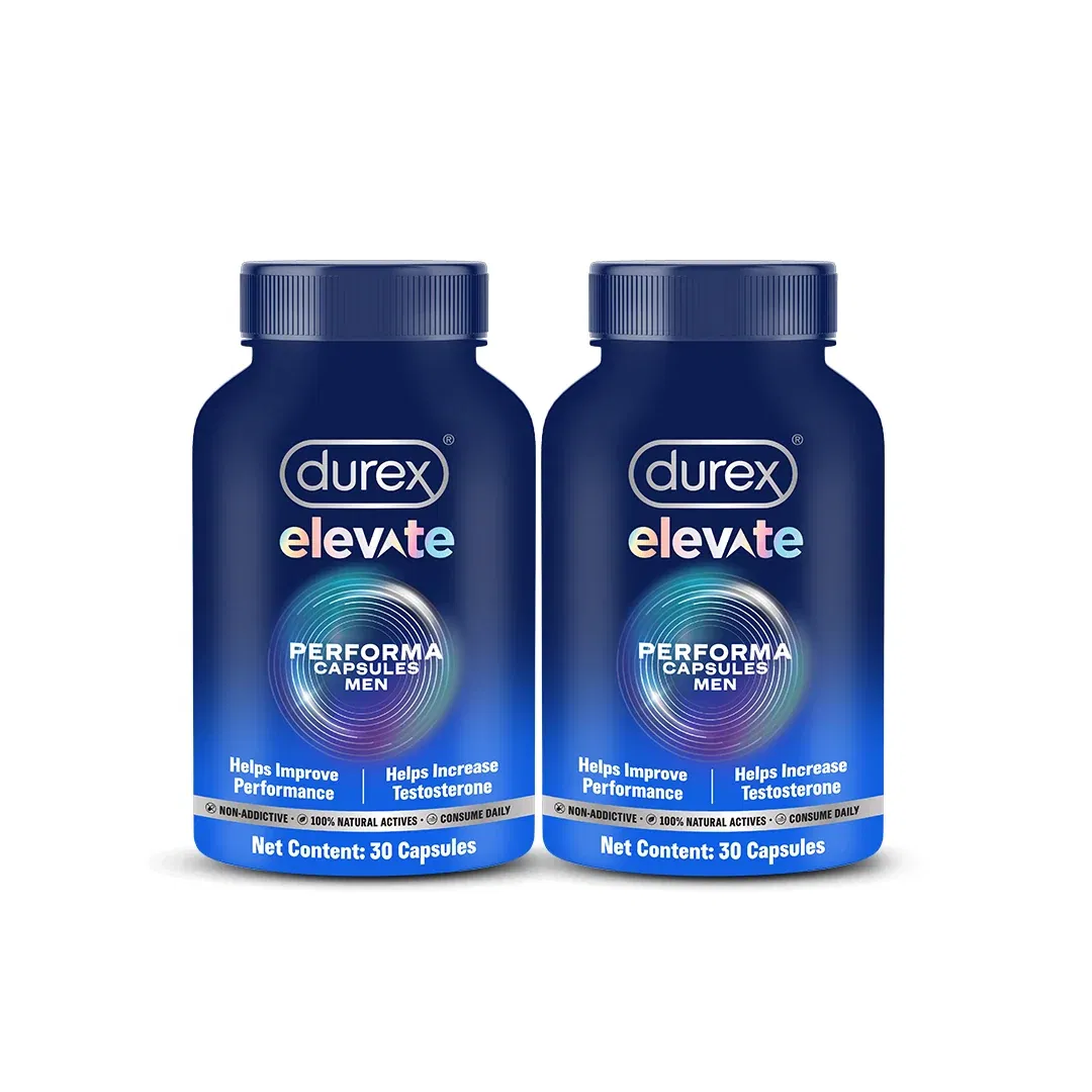 Durex Elevate Performa for Men with Shilajit and Ashwagandha KSM-66 Durex India sale