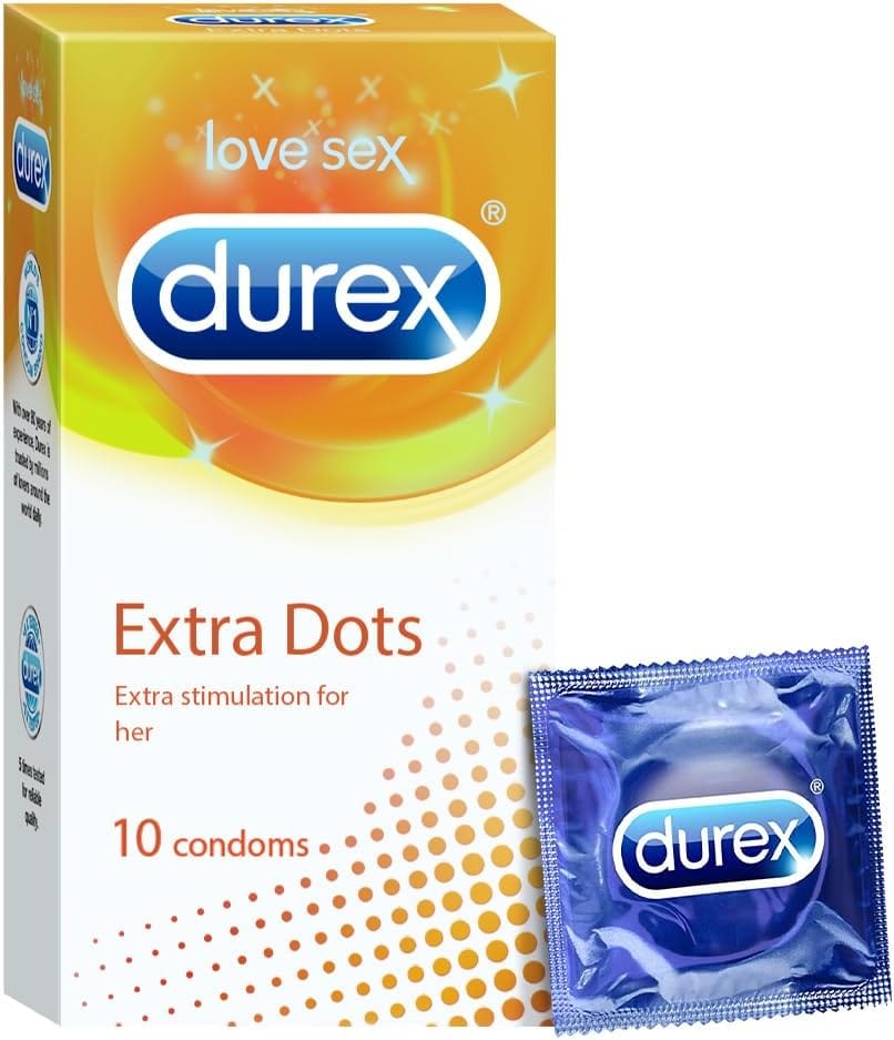 Durex Extra Dotted Condoms 10s