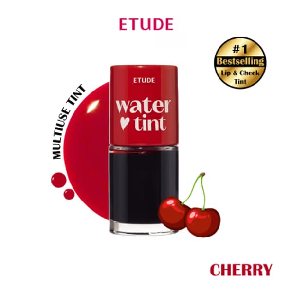 ETUDE Dear Darling Water Gel Lip and Cheek Tint Lipstick - 02 Cherry Ade Nykaa sale
